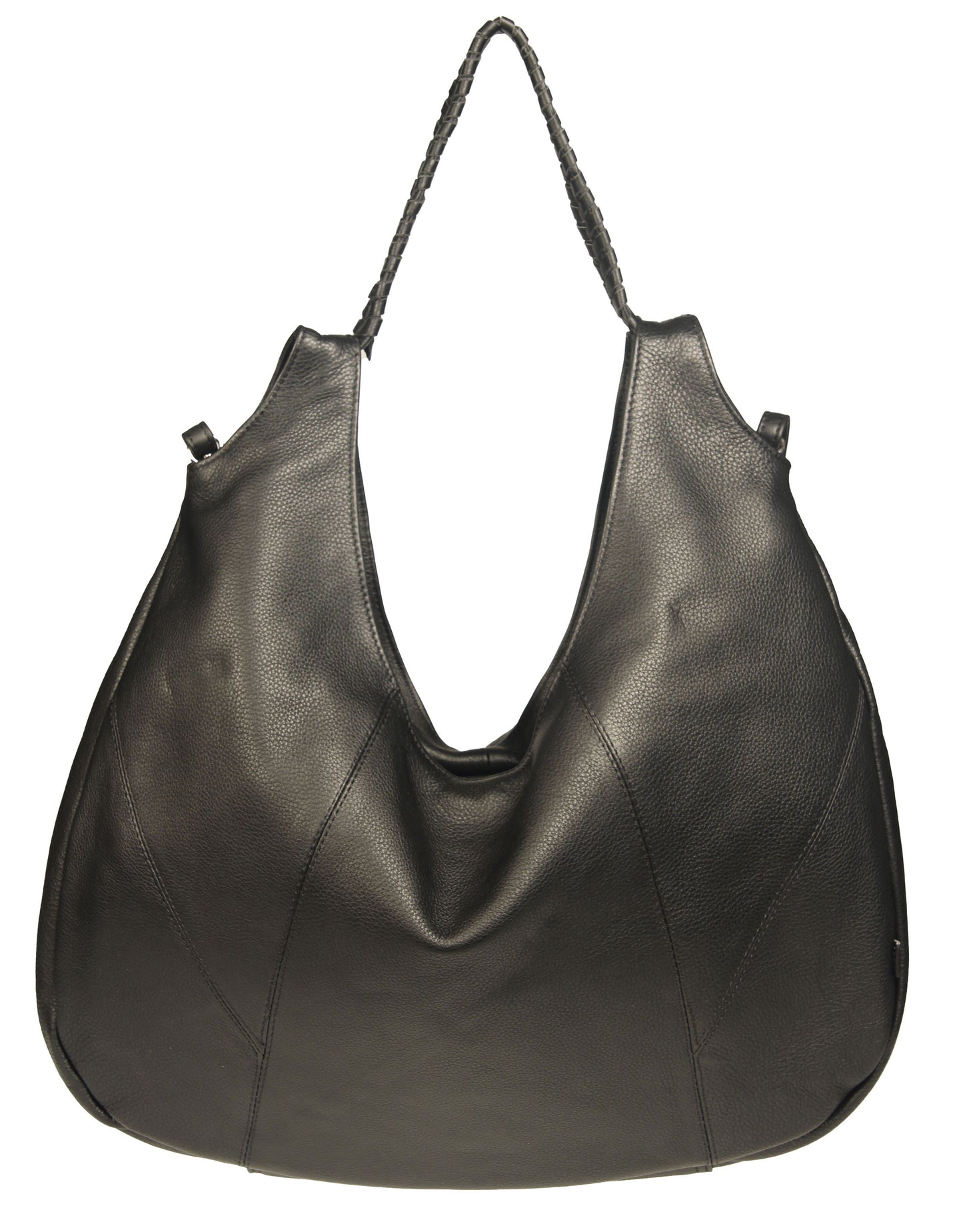 Soft Italian Vintage Convertible Hobo with Whipstitch Handle