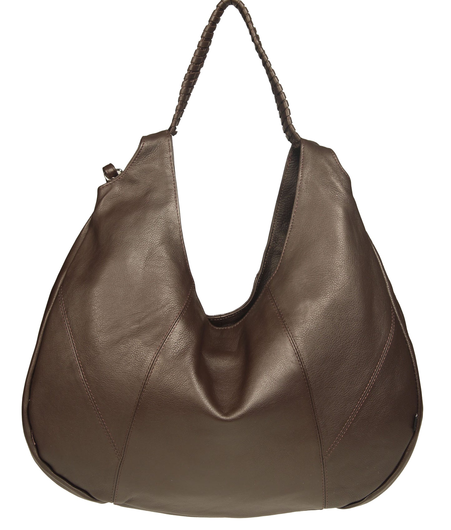 Soft Italian Vintage Convertible Hobo with Whipstitch Handle