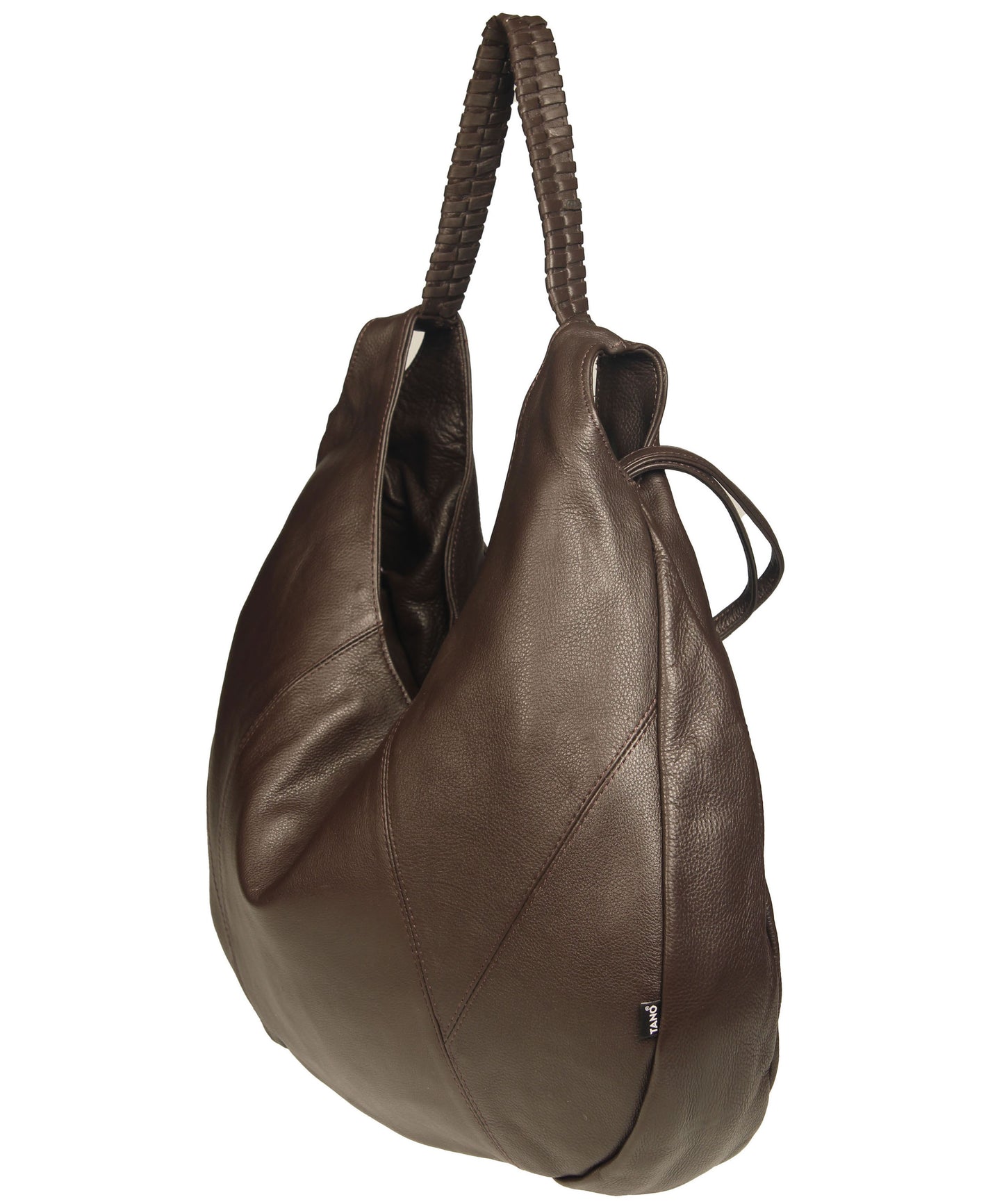 Soft Italian Vintage Convertible Hobo with Whipstitch Handle
