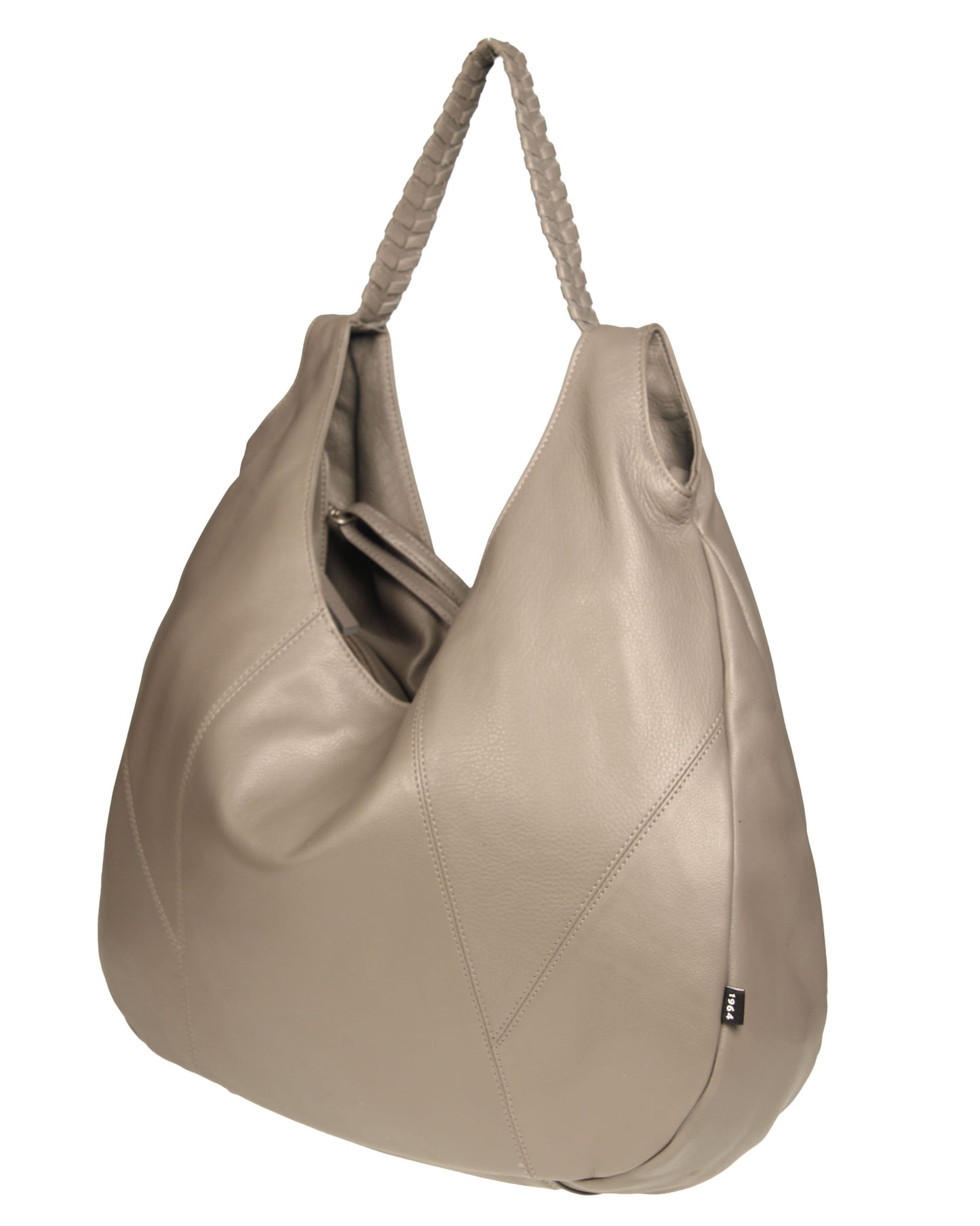 Soft Italian Vintage Convertible Hobo with Whipstitch Handle