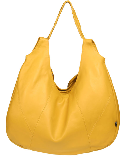 Soft Italian Vintage Convertible Hobo with Whipstitch Handle