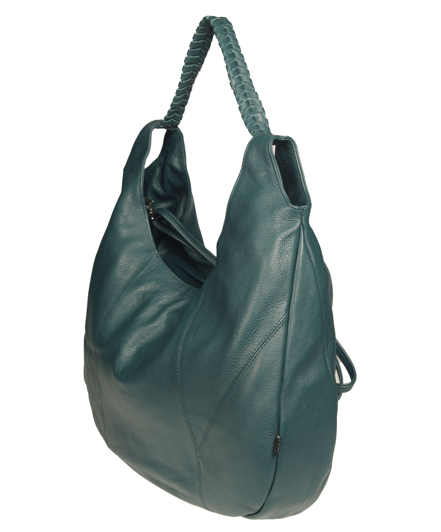 Soft Italian Vintage Convertible Hobo with Whipstitch Handle