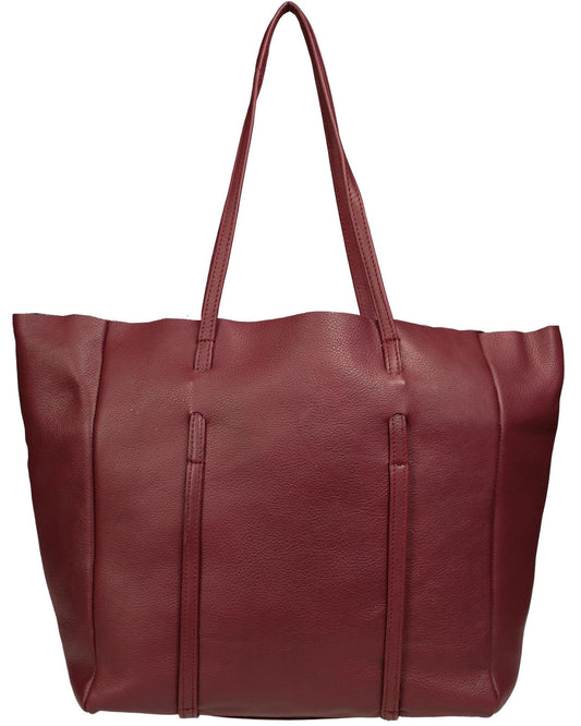 Soft Italian Reversible Metallic Lined Tote