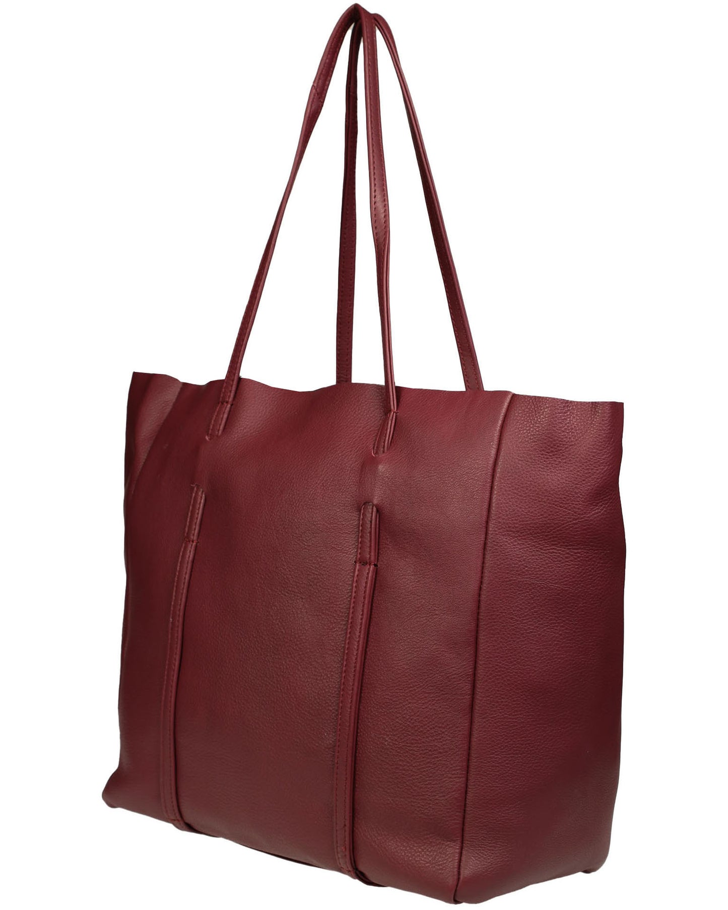 Soft Italian Reversible Metallic Lined Tote