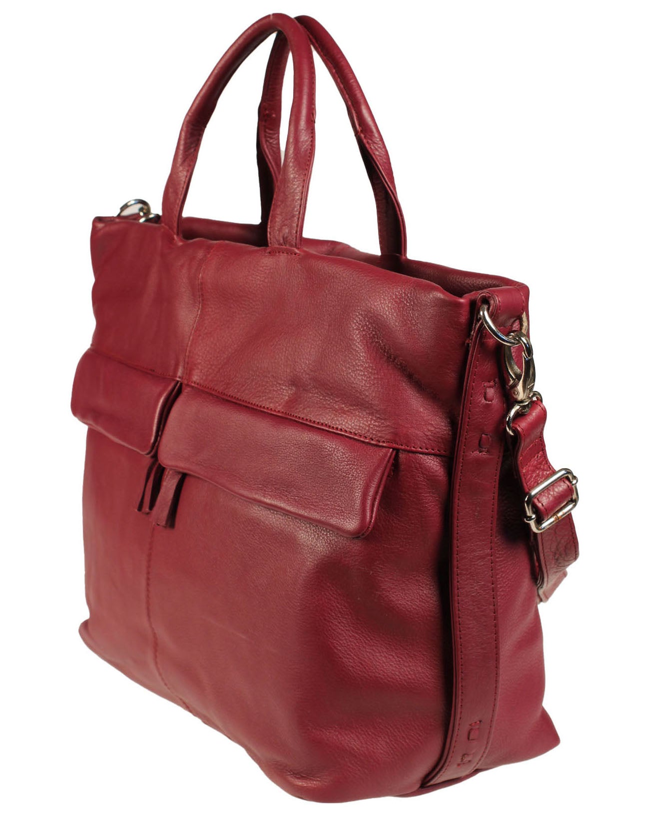 Soft Italian Convertible Work Satchel