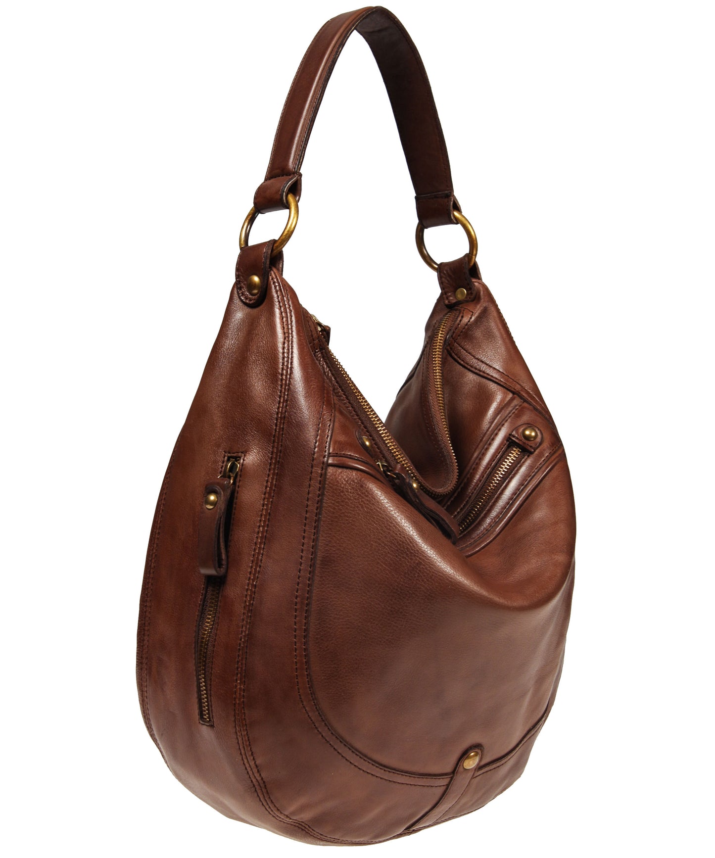 Rounded Hobo with EZ Front Zip