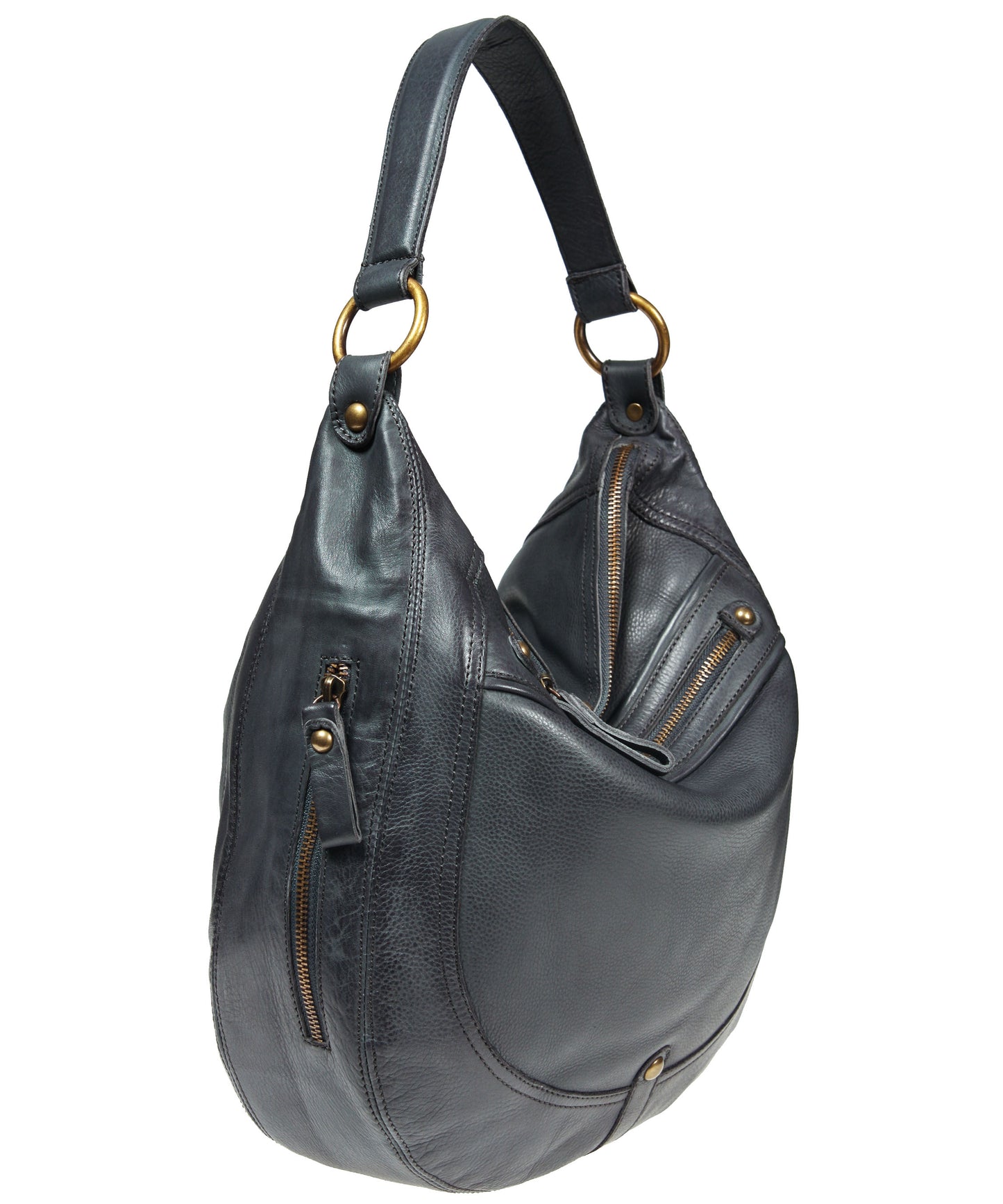 Rounded Hobo with EZ Front Zip