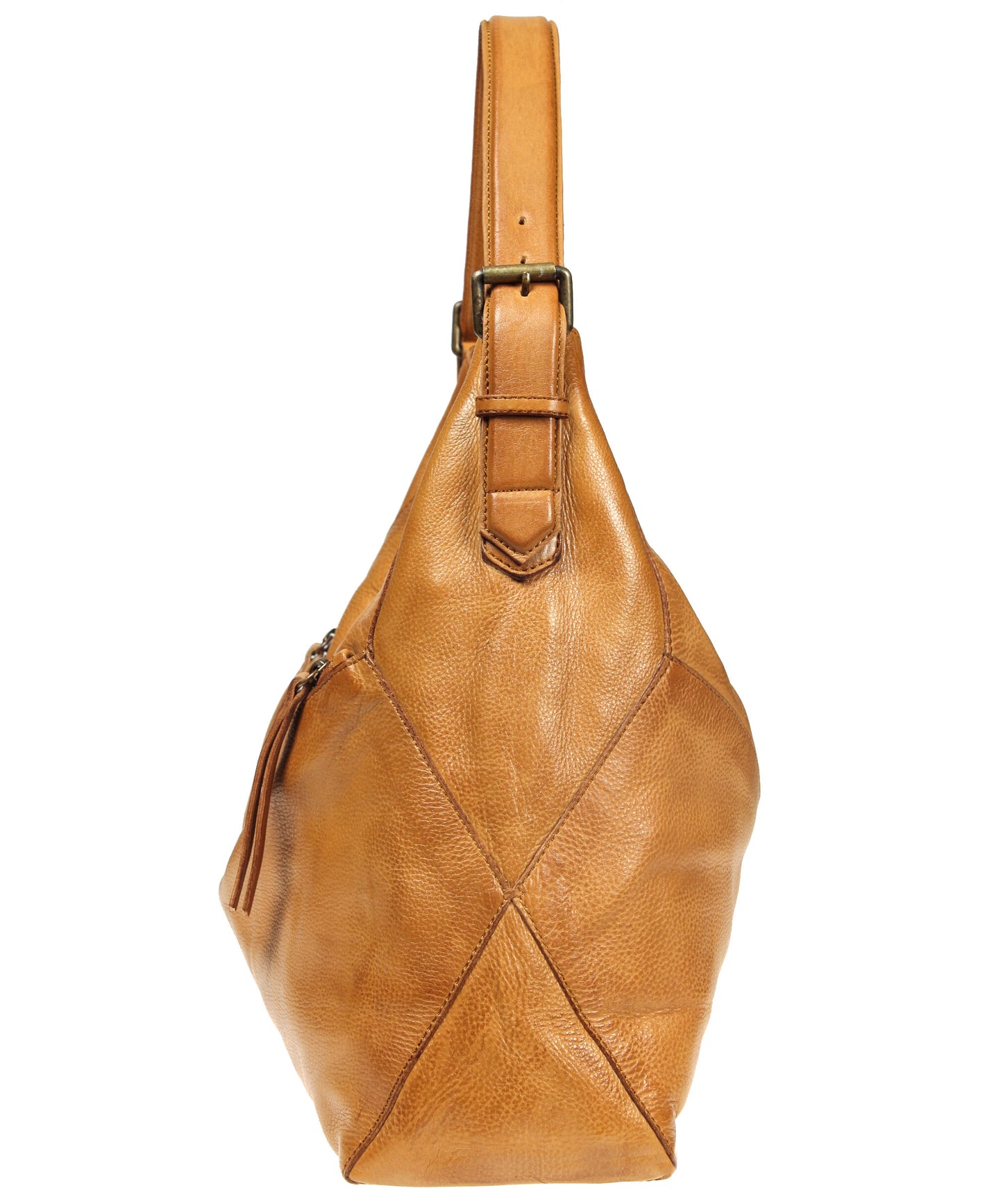 Tano Angular Bucket with Diagonal Zip Pockets