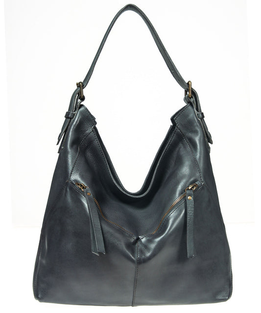 Tano Angular Bucket with Diagonal Zip Pockets