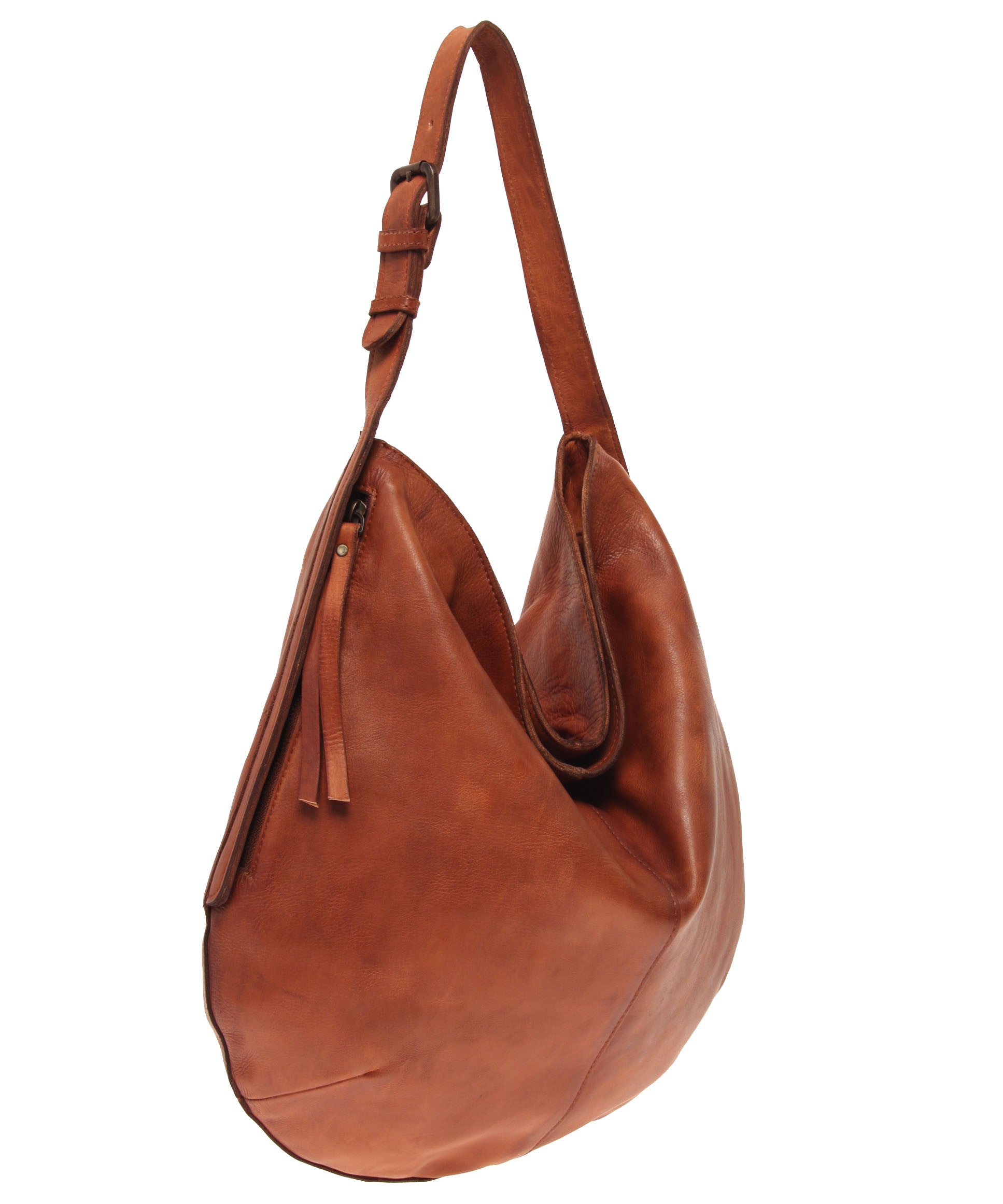 Tano Rounded Hobo with Two Side Zip Pockets (9274118283)