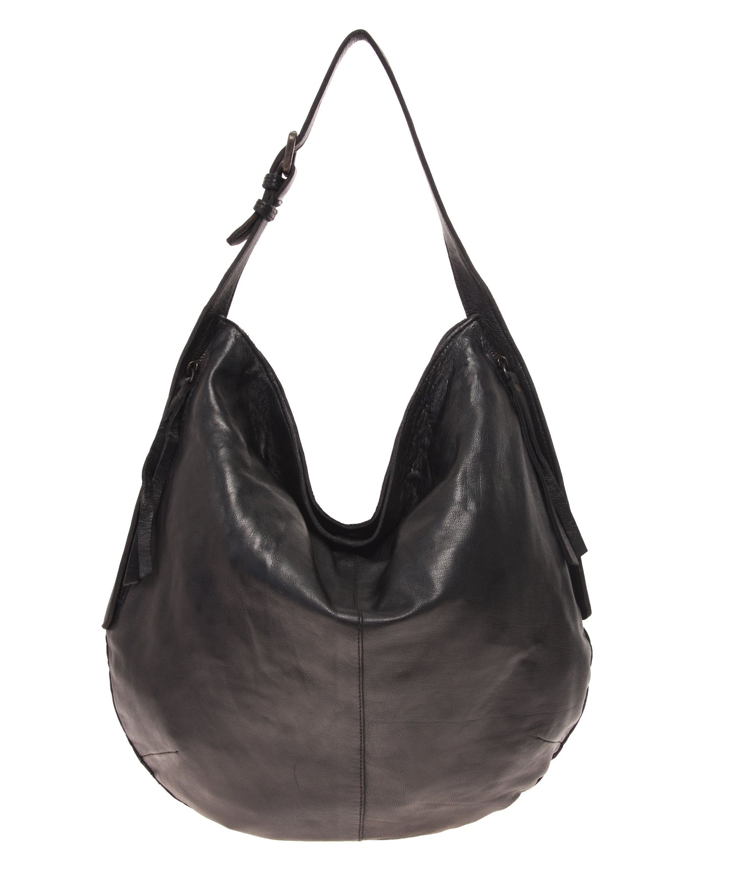Tano Rounded Hobo with Two Side Zip Pockets (9274118283)