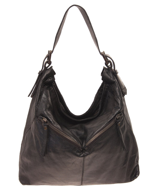 Tano Angular Bucket with Diagonal Zip Pockets