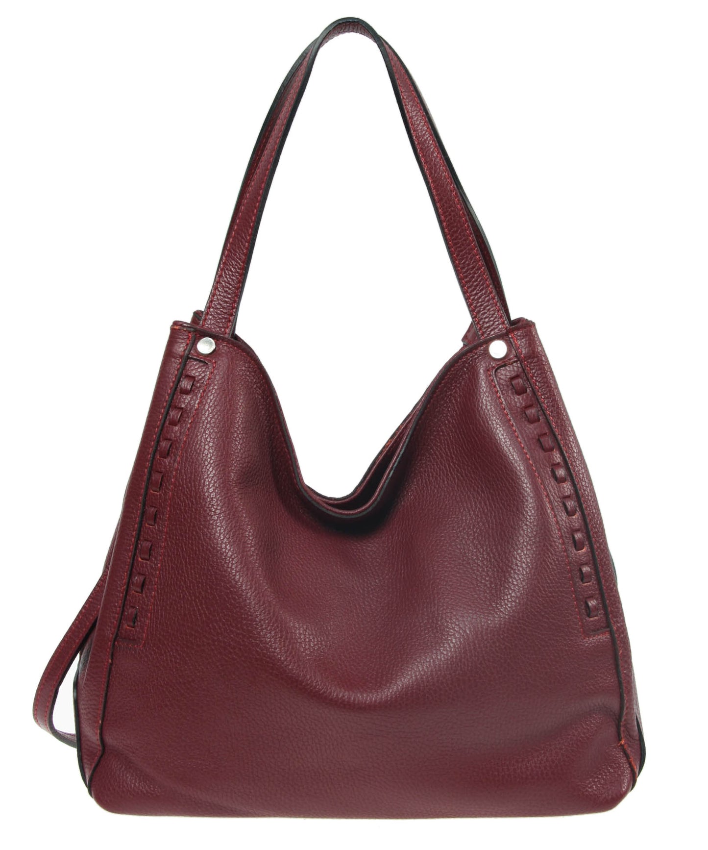 Italian Whipstitch Double Handle Hobo