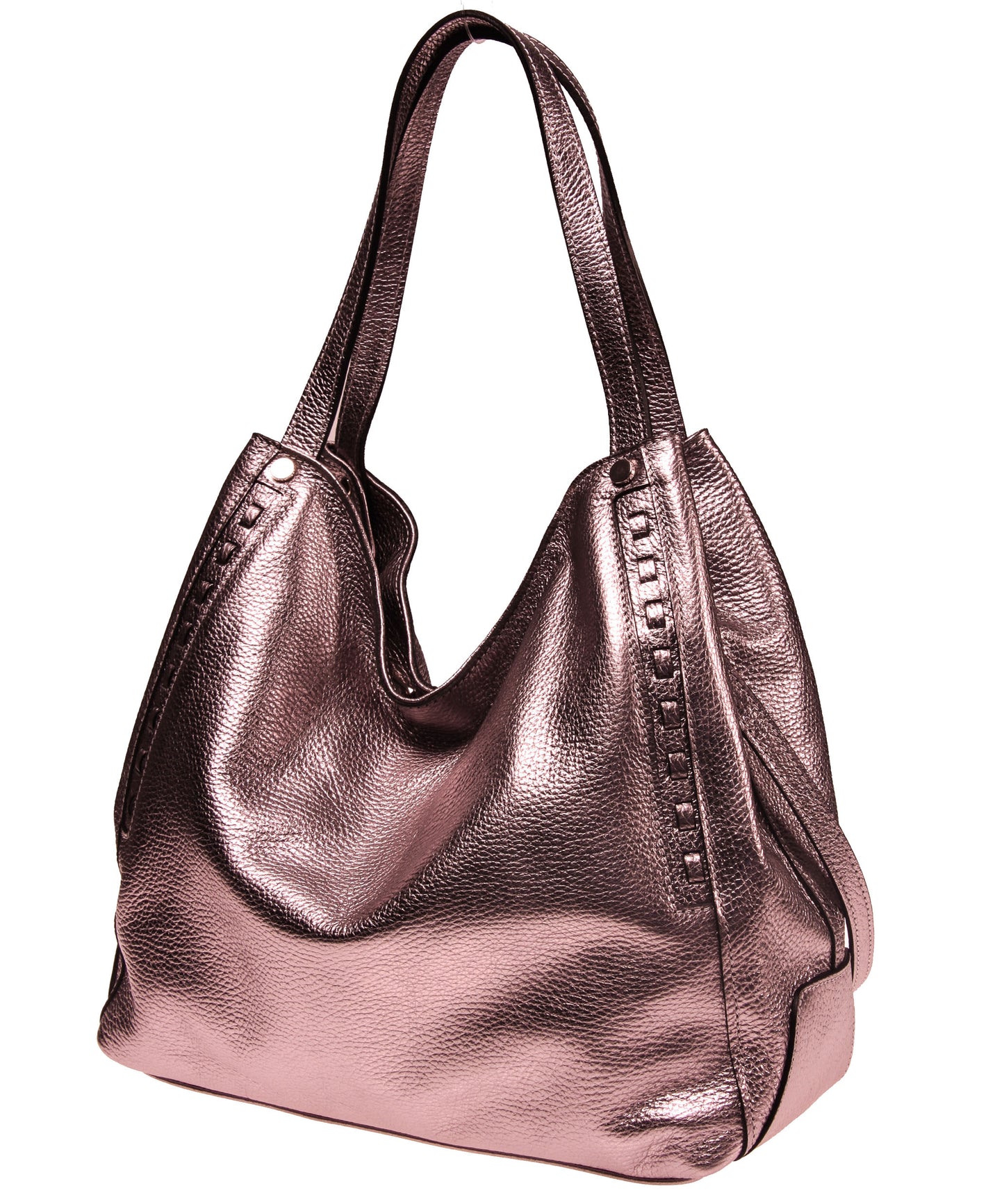 Italian Whipstitch Double Handle Hobo (4408282841172)