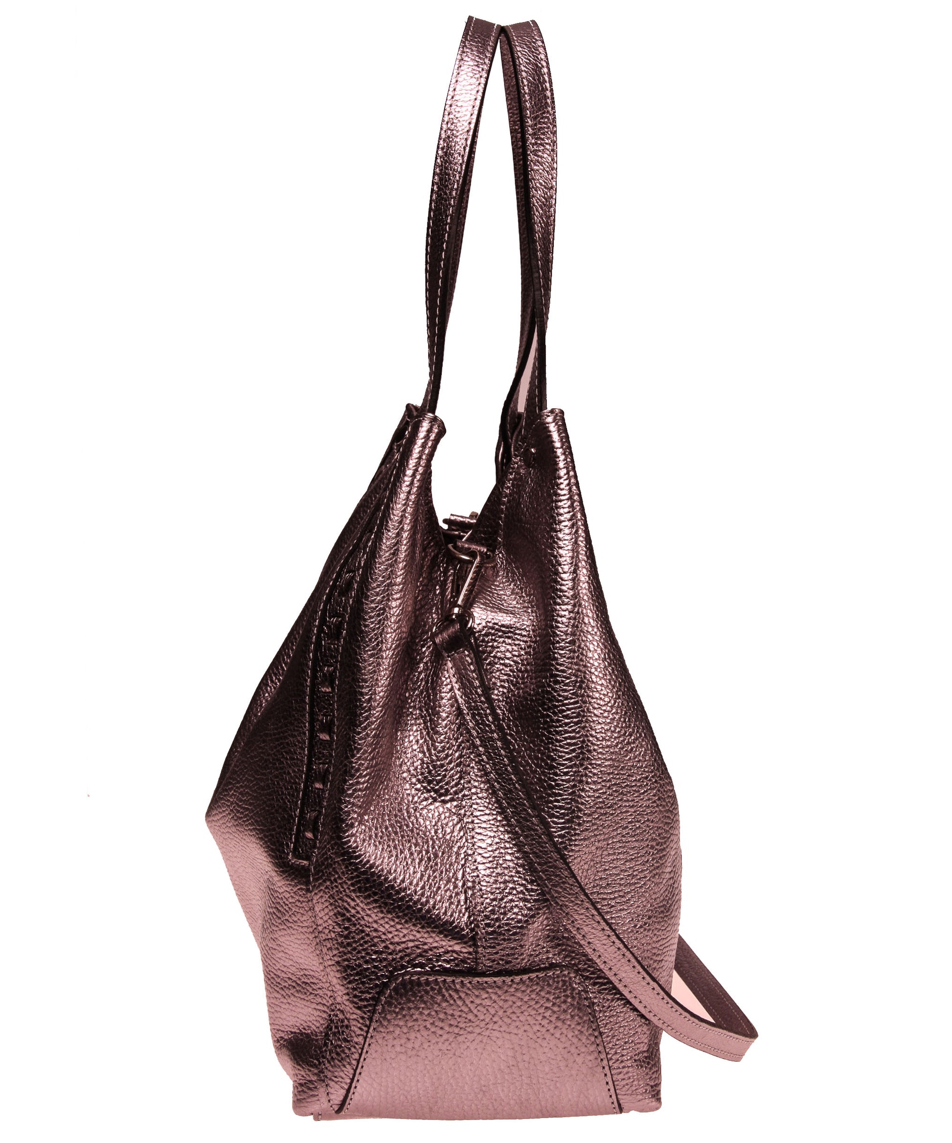 Italian Whipstitch Double Handle Hobo (4408282841172)