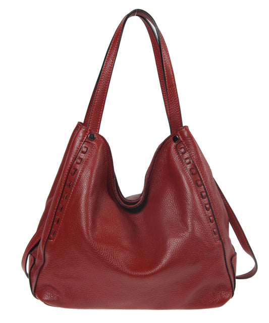 Italian Whipstitch Double Handle Hobo