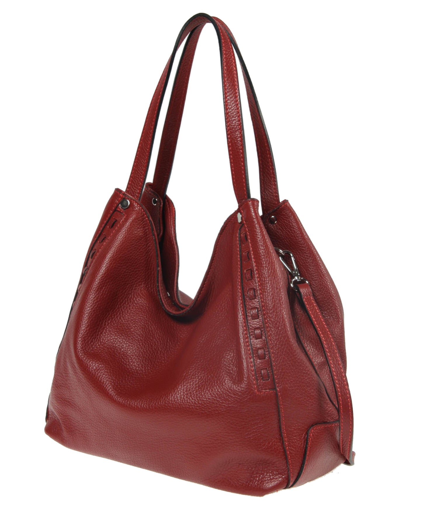 Italian Whipstitch Double Handle Hobo