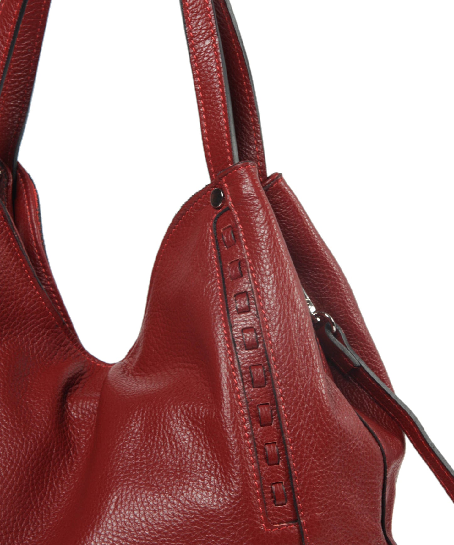 Italian Whipstitch Double Handle Hobo