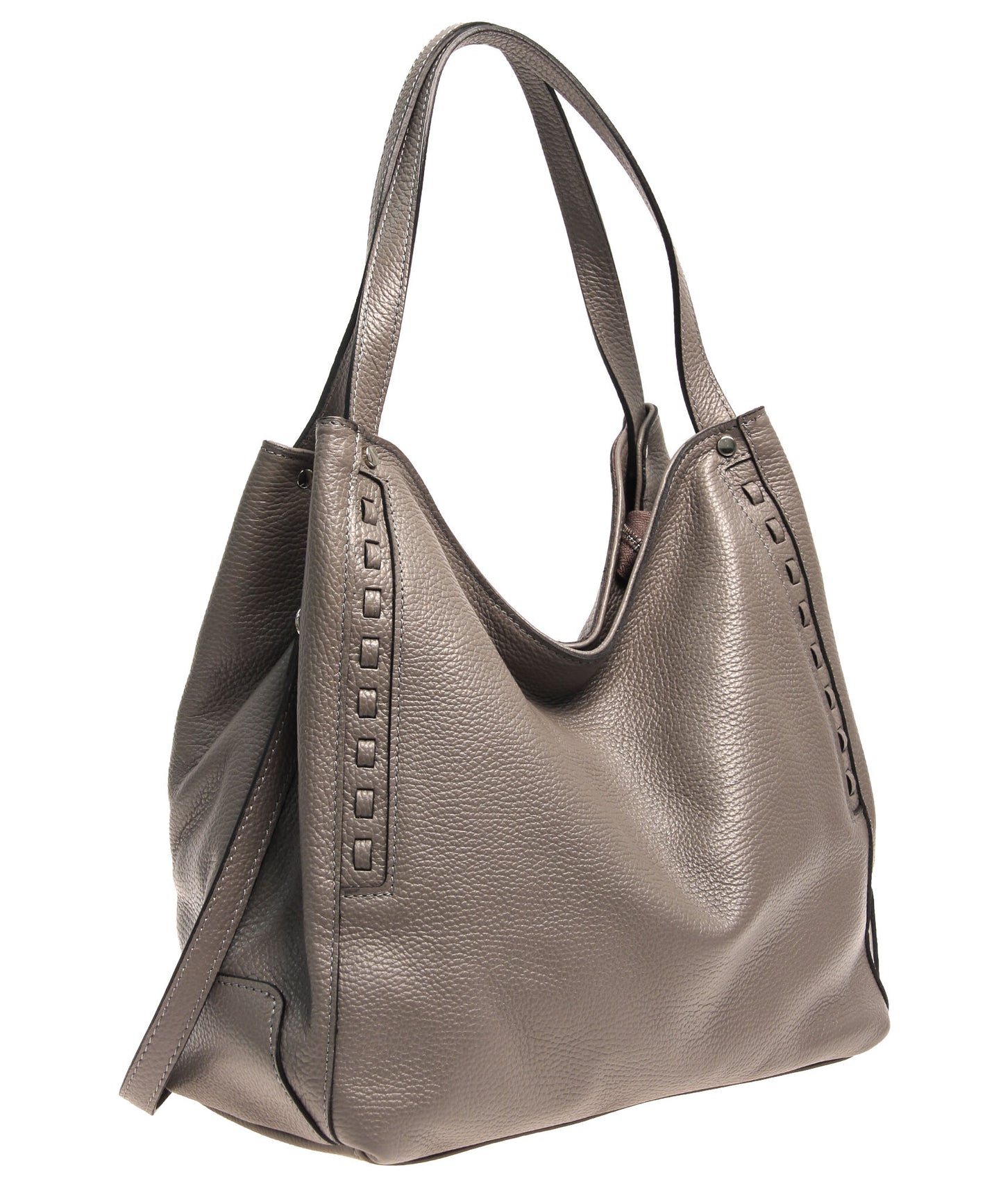 Italian Whipstitch Double Handle Hobo (4287508349012)