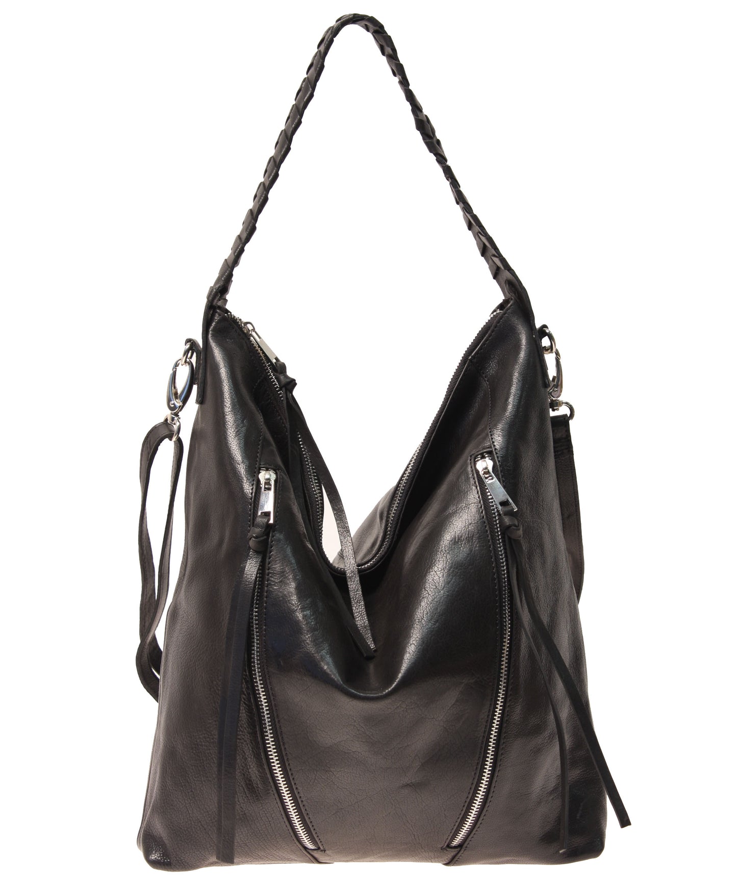 Tano Moto Zip Hobo w/ Whipstitch Handle (12929010251)