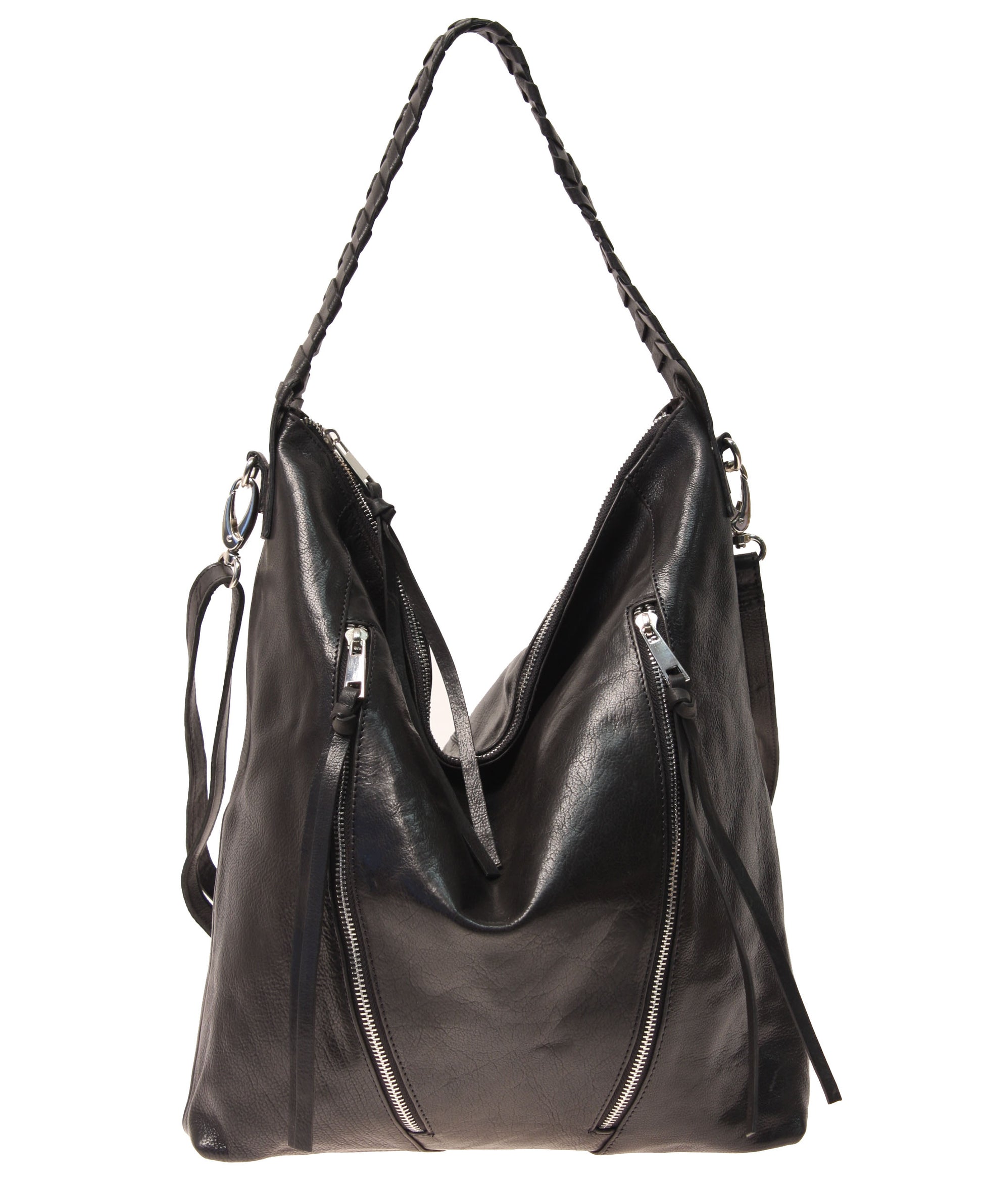 Tano Moto Zip Hobo w/ Whipstitch Handle (12929010251)
