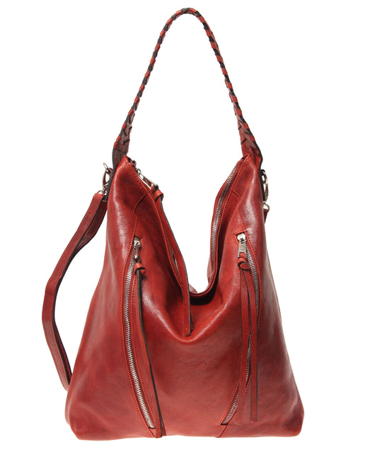 Tano Moto Zip Hobo w/ Whipstitch Handle (12929010251)