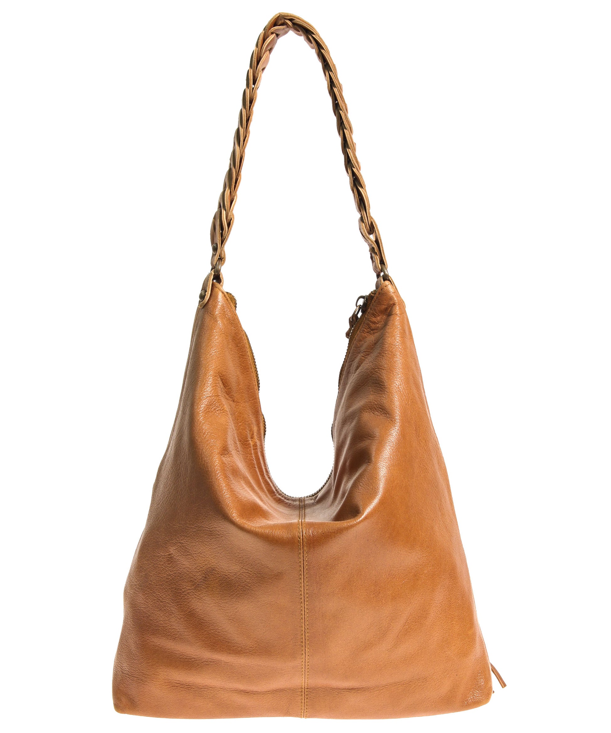 Tano Double Zip Hobo w/ Chain Link Handle (4289023115348)