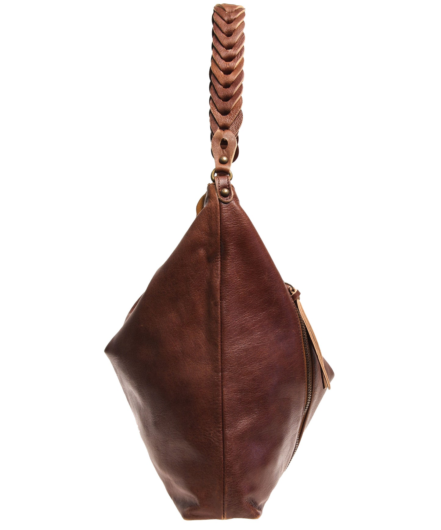 Tano Double Zip Hobo w/ Chain Link Handle (4289023279188)