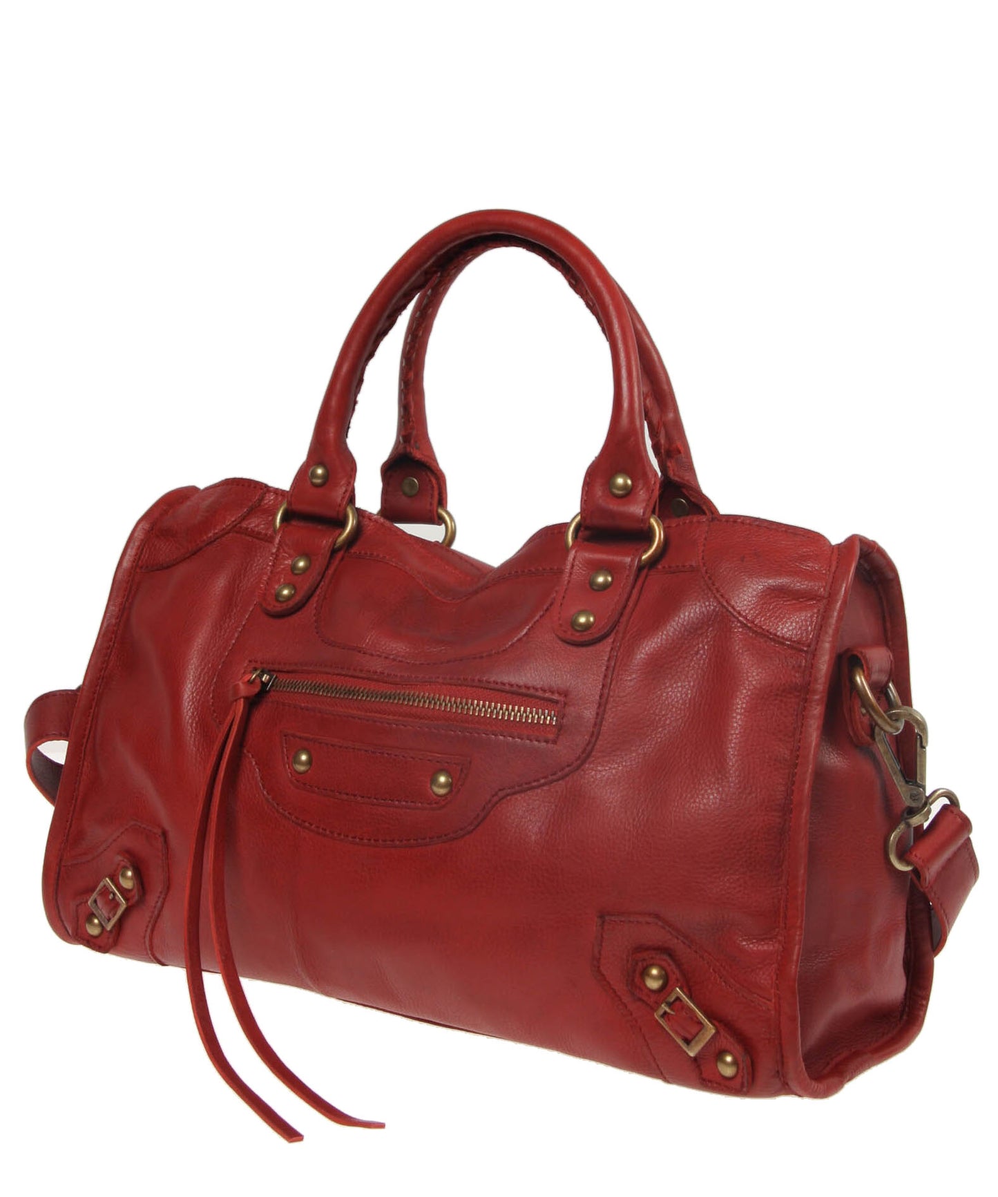Tano Equestrian Satchel w Whipstitch Handle