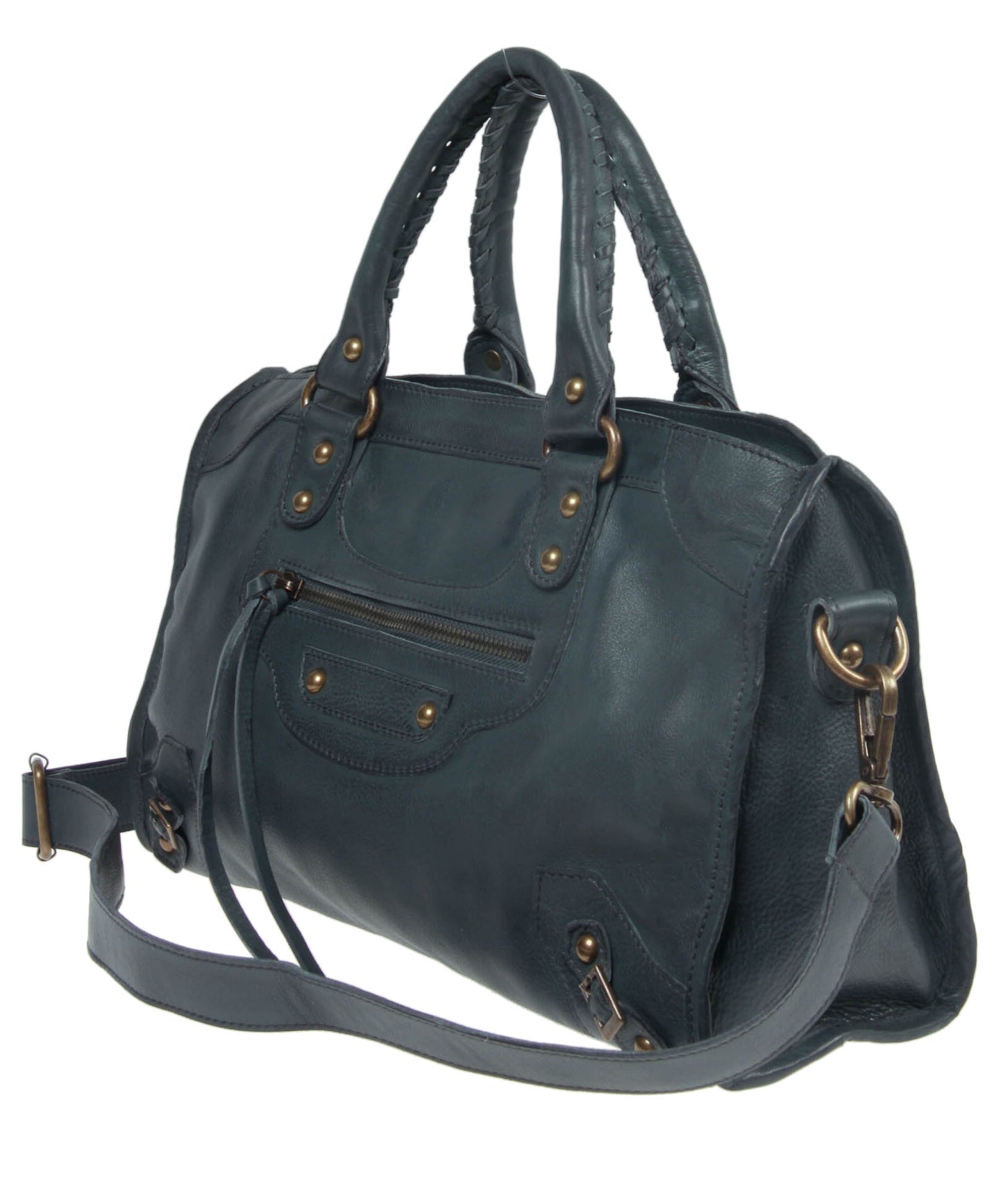 Tano Equestrian Satchel w Whipstitch Handle