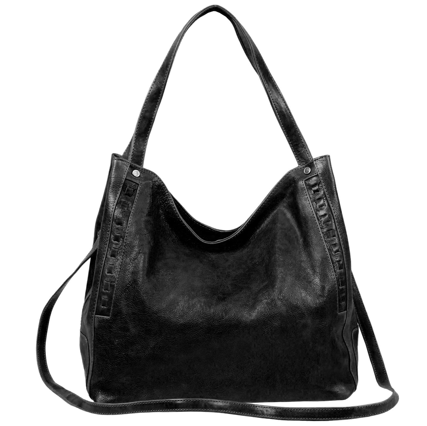 Italian Whipstitch Double Handle Hobo