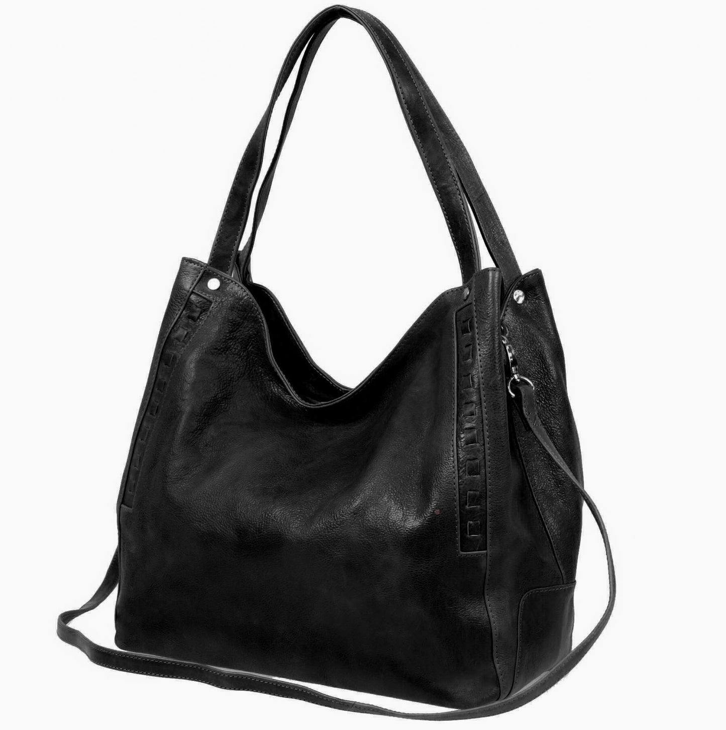Italian Whipstitch Double Handle Hobo