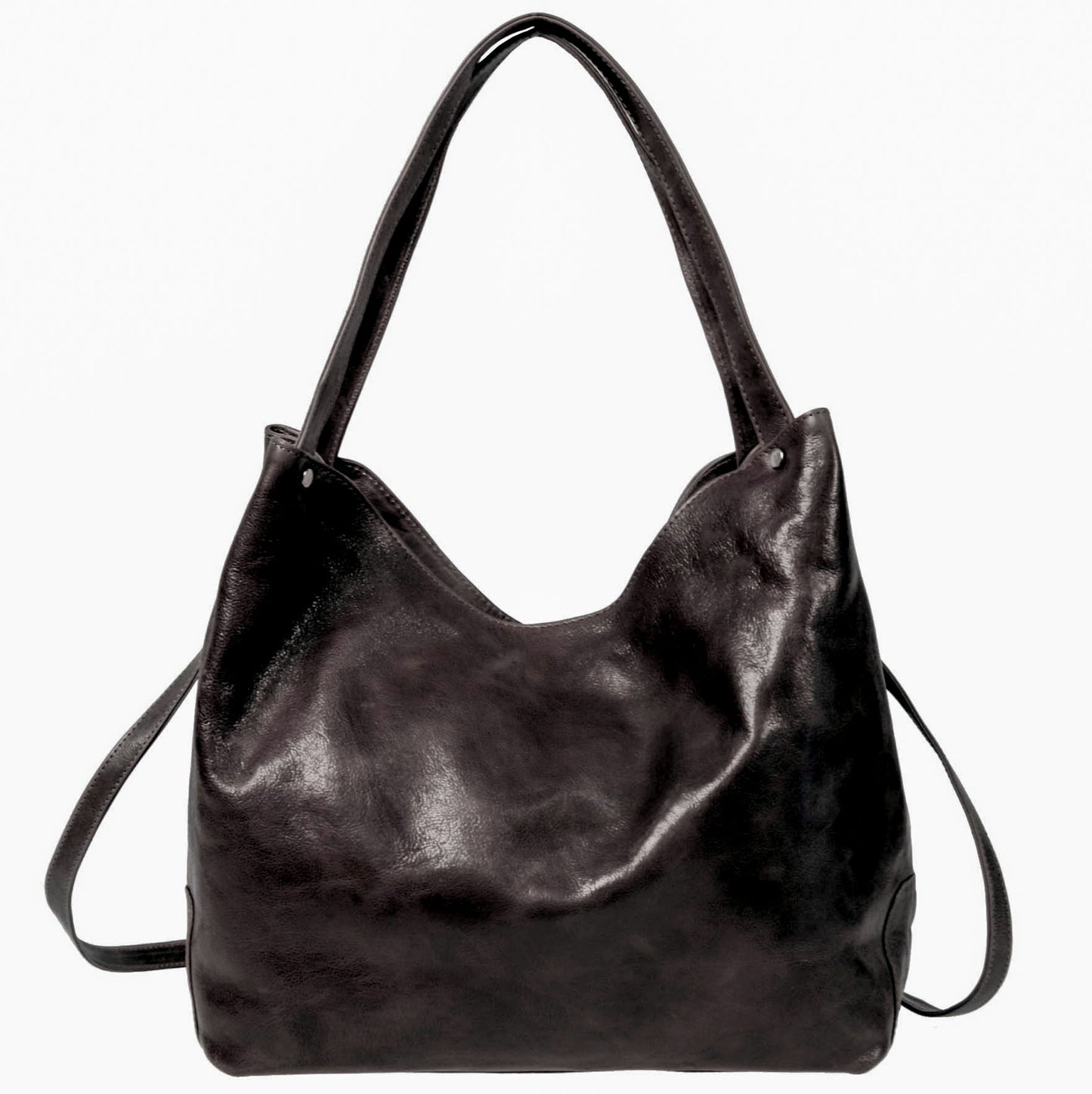 Italian Whipstitch Double Handle Hobo