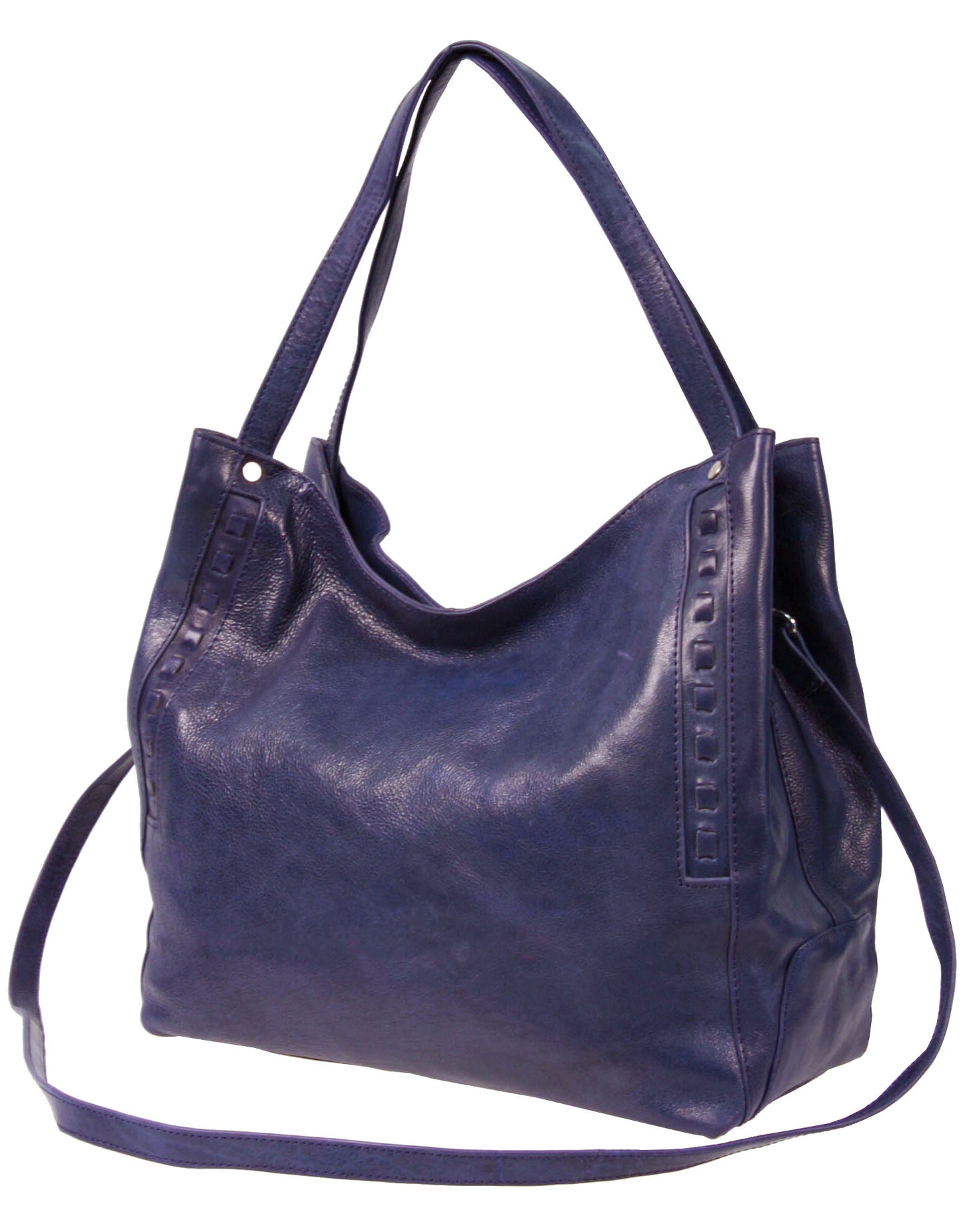 Italian Whipstitch Double Handle Hobo