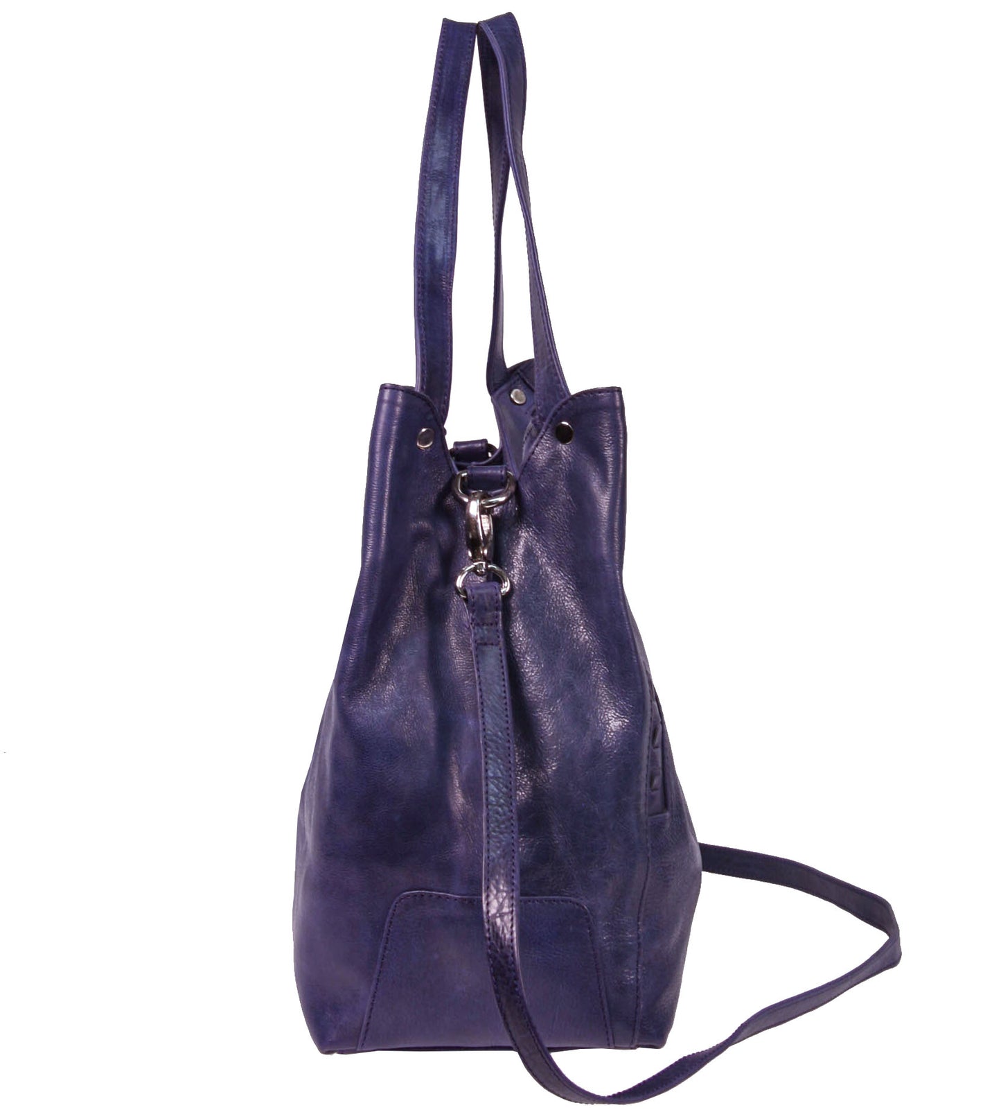 Italian Whipstitch Double Handle Hobo
