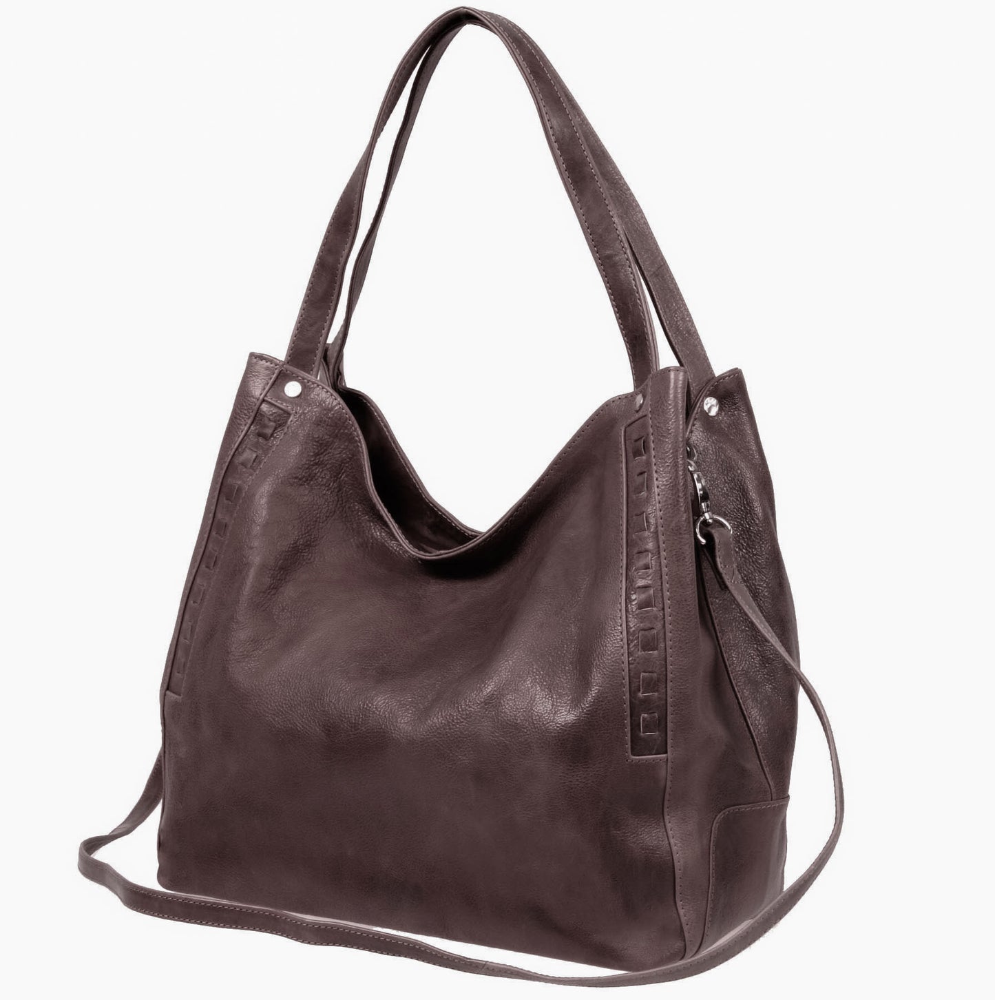 Italian Whipstitch Double Handle Hobo