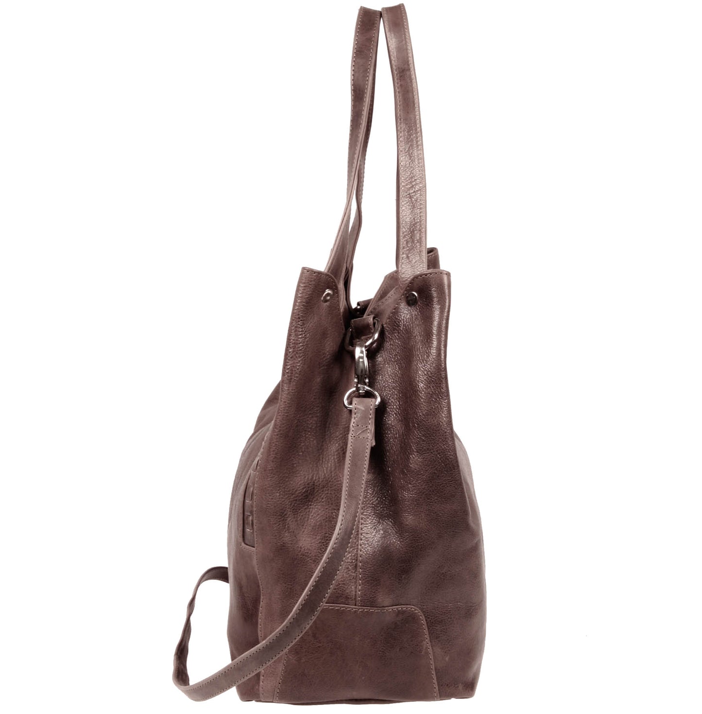 Italian Whipstitch Double Handle Hobo