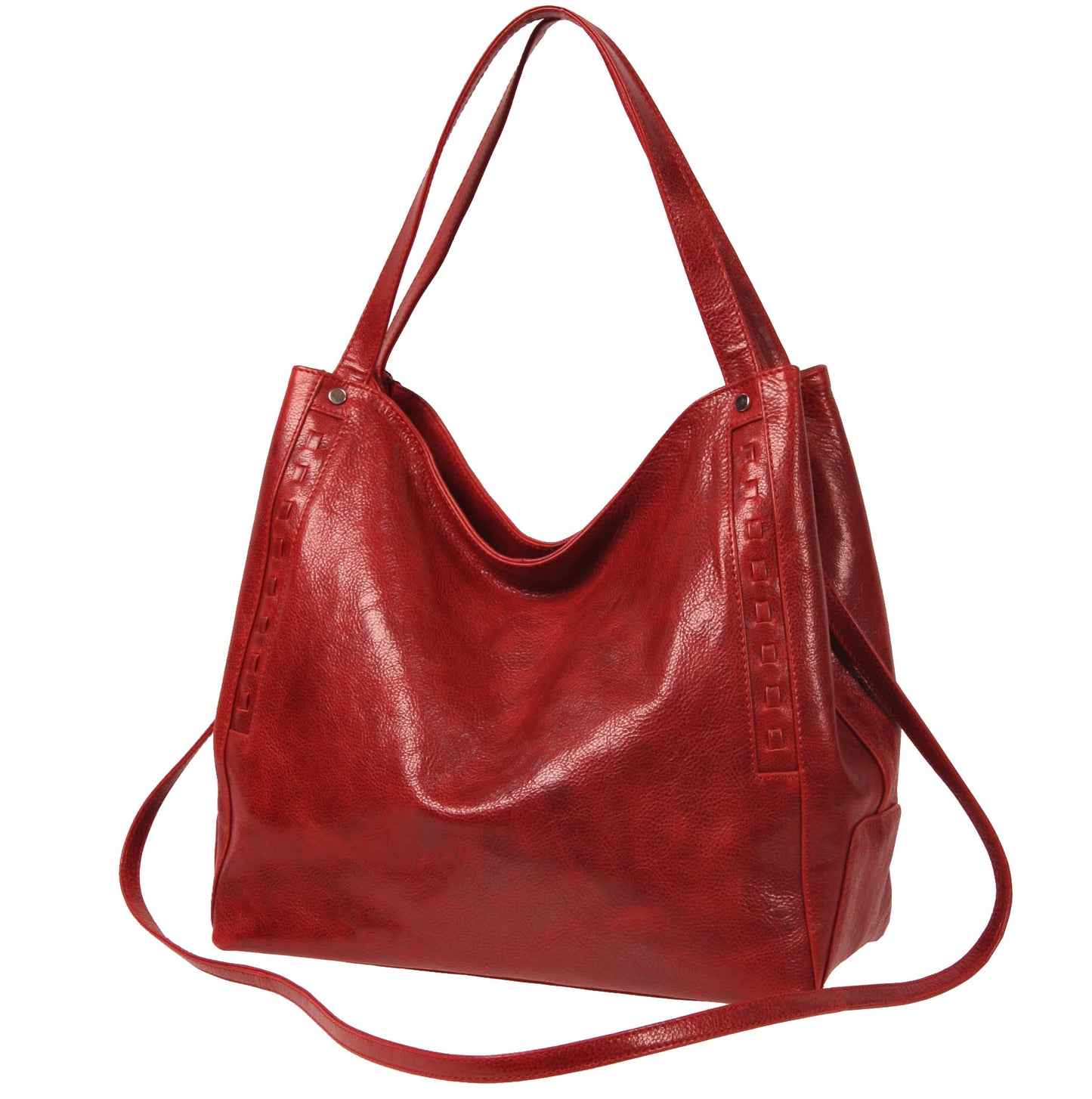 Italian Whipstitch Double Handle Hobo