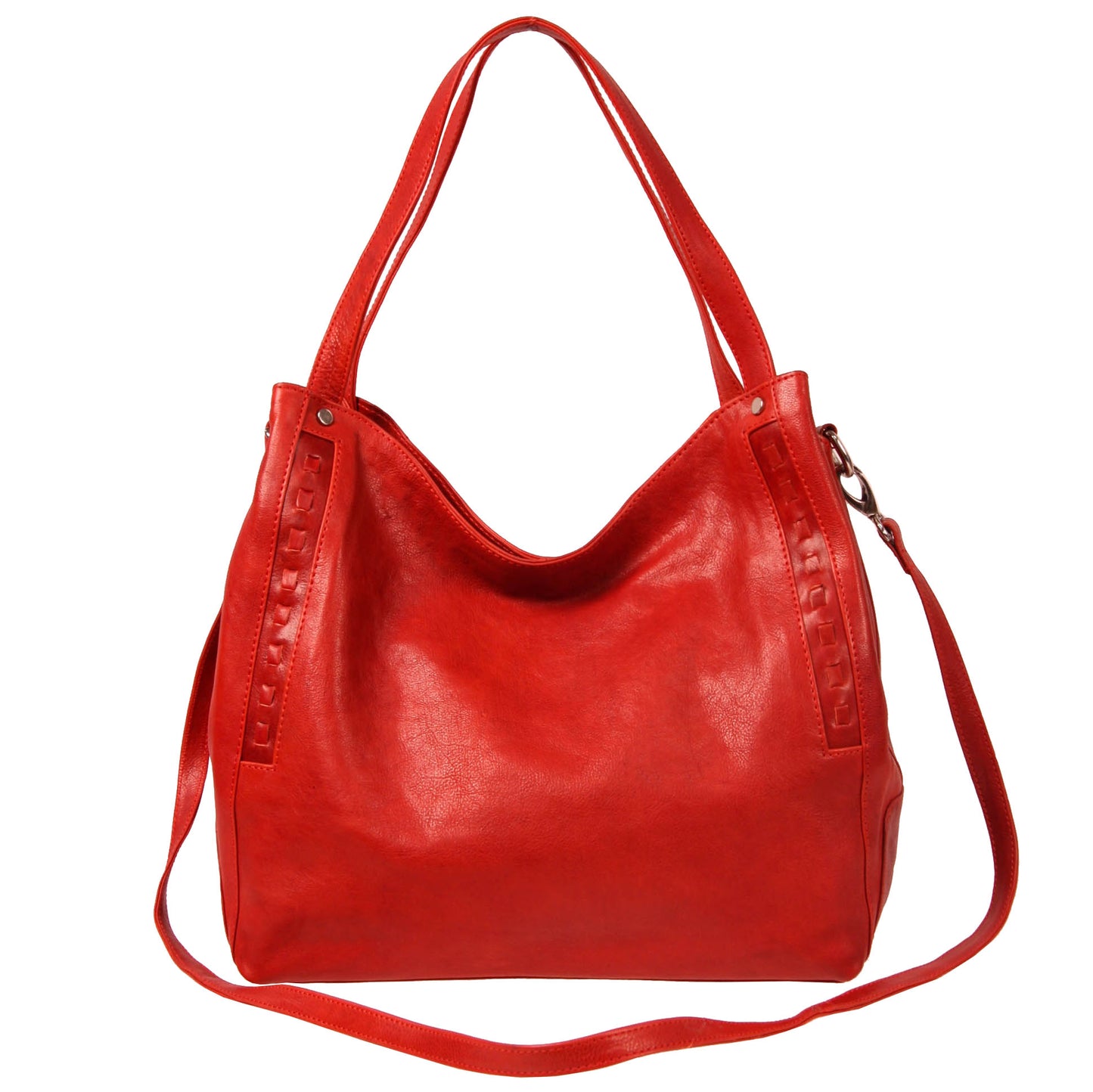 Italian Whipstitch Double Handle Hobo