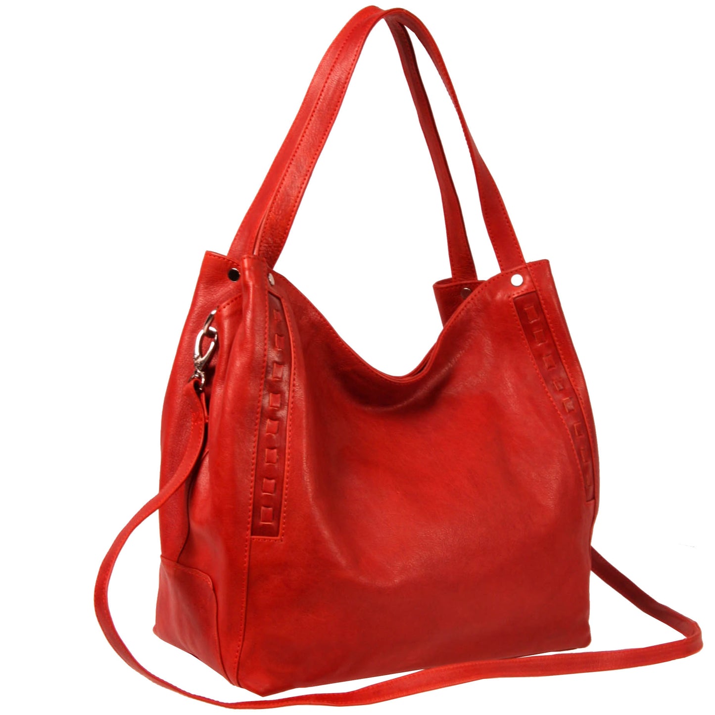 Italian Whipstitch Double Handle Hobo