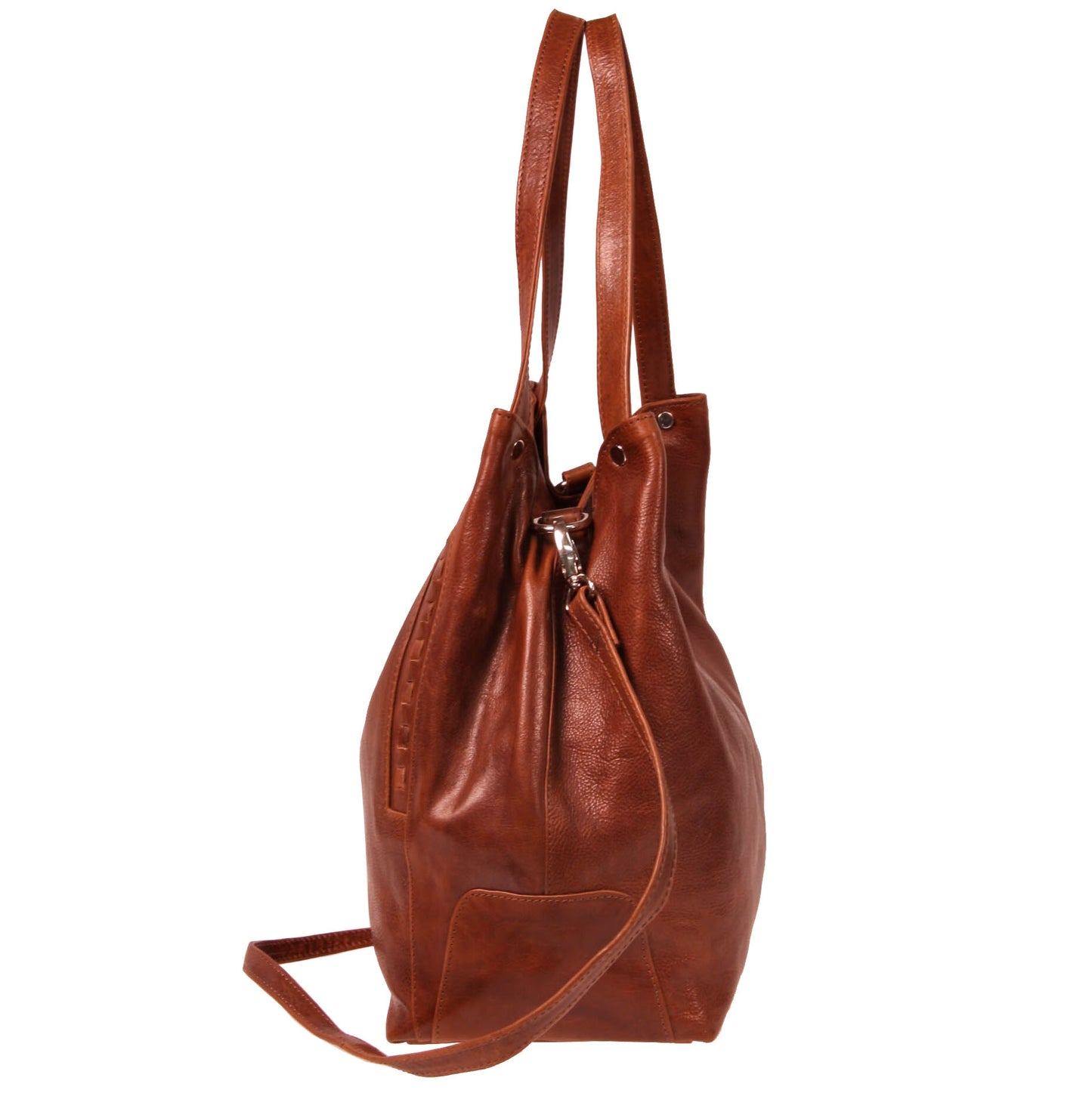 Italian Whipstitch Double Handle Hobo
