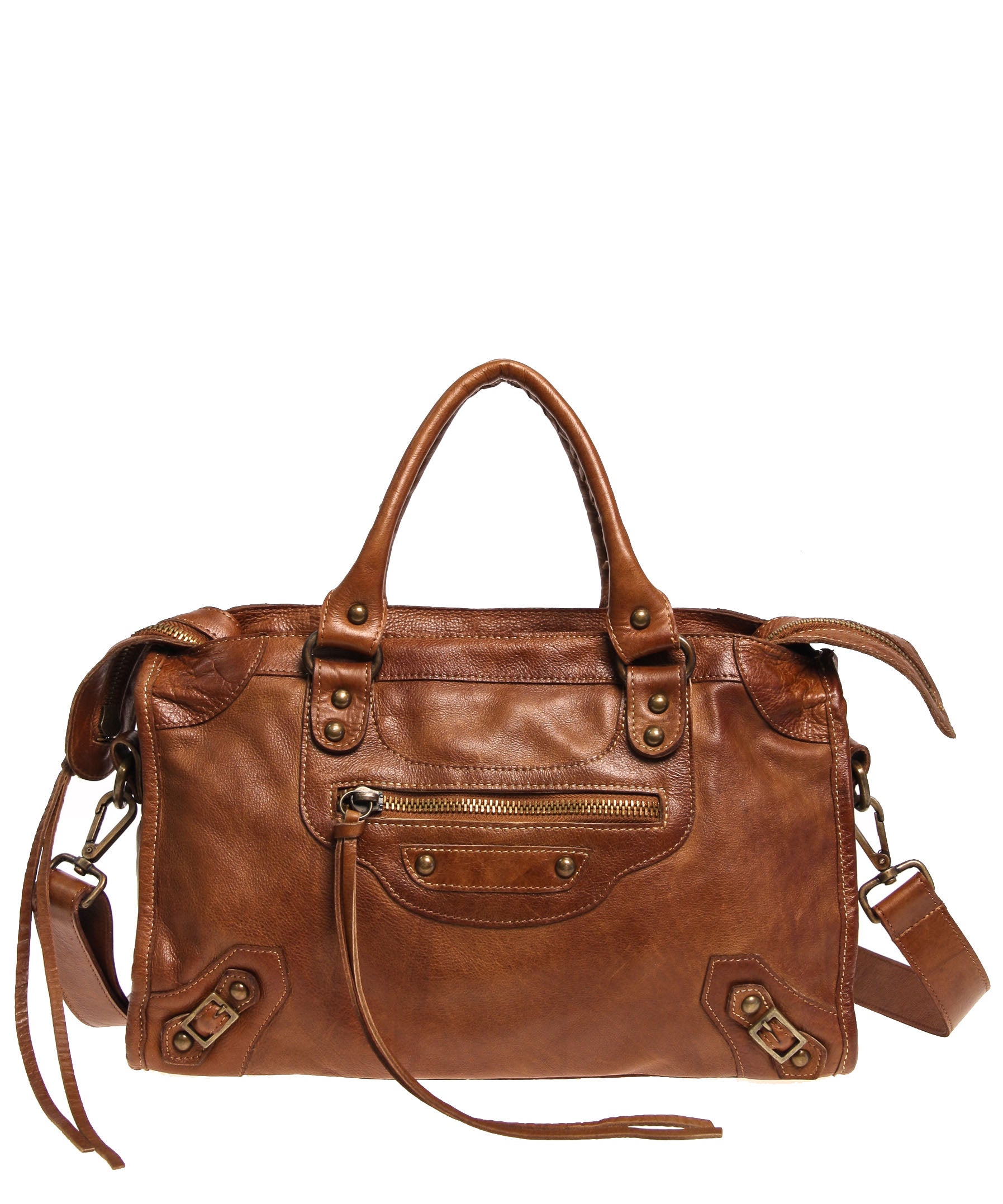 Tano Equestrian Satchel w Whipstitch Handle (2531165274196)