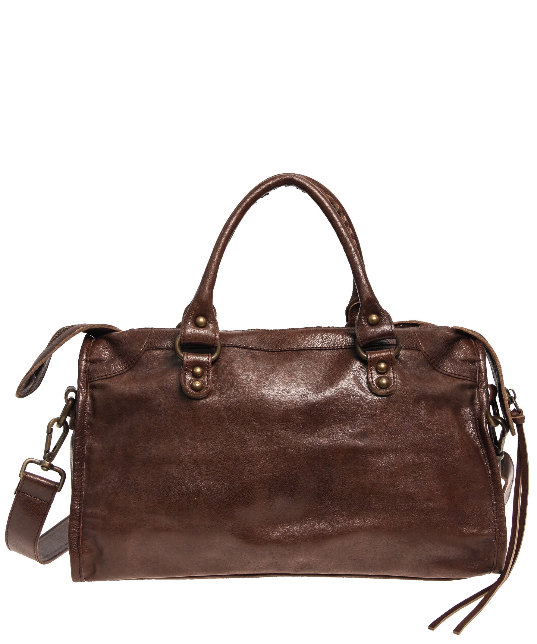 Tano Equestrian Satchel w Whipstitch Handle (2531165077588)