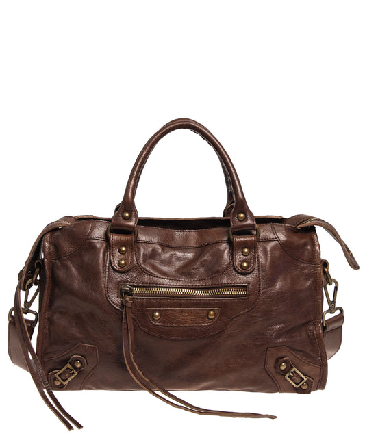 Tano Equestrian Satchel w Whipstitch Handle (2531165077588)