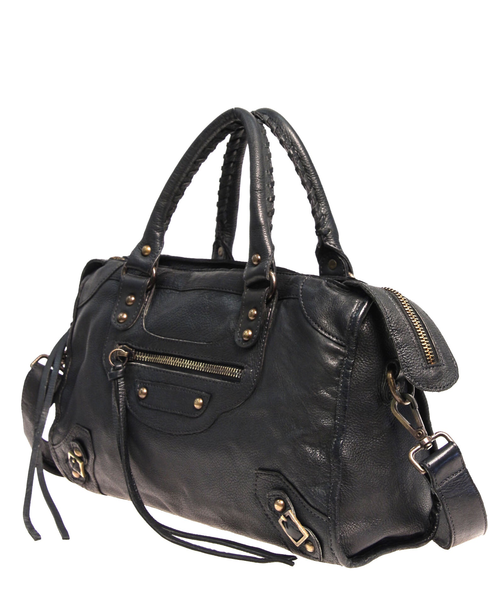 Tano Equestrian Satchel w Whipstitch Handle (2531165470804)