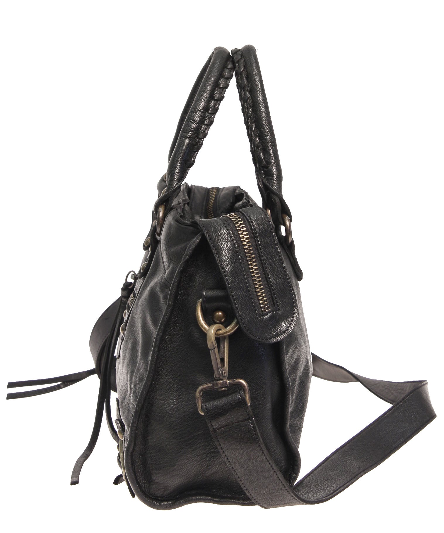Tano Equestrian Satchel w Whipstitch Handle (2531164422228)