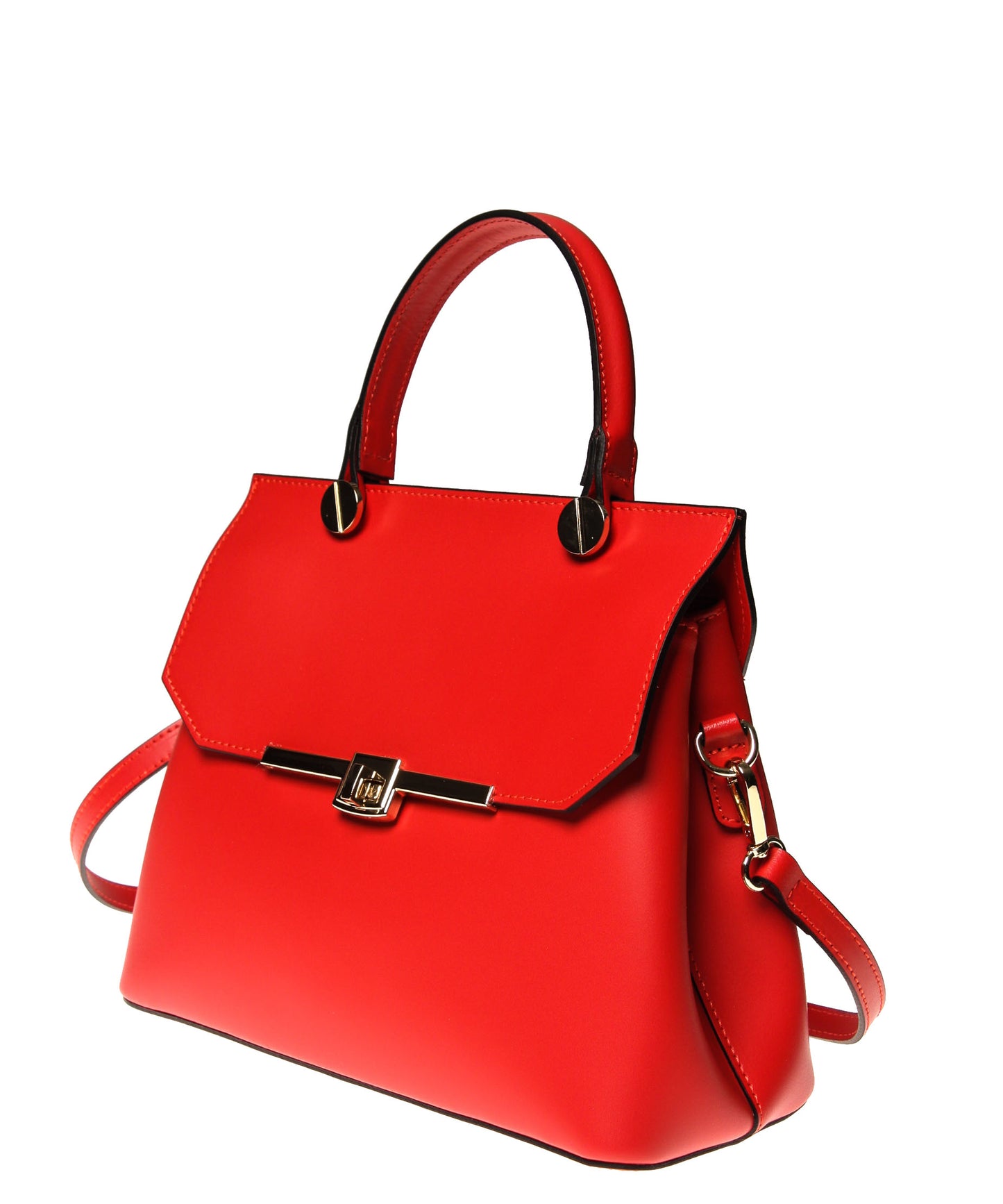 Italian Turn Lock Satchel (4397088964692)