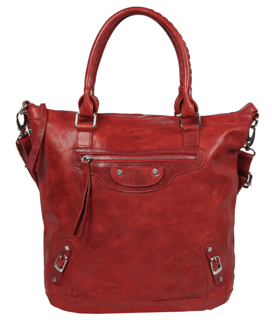 Whipstitch Handle Convertible Shopper