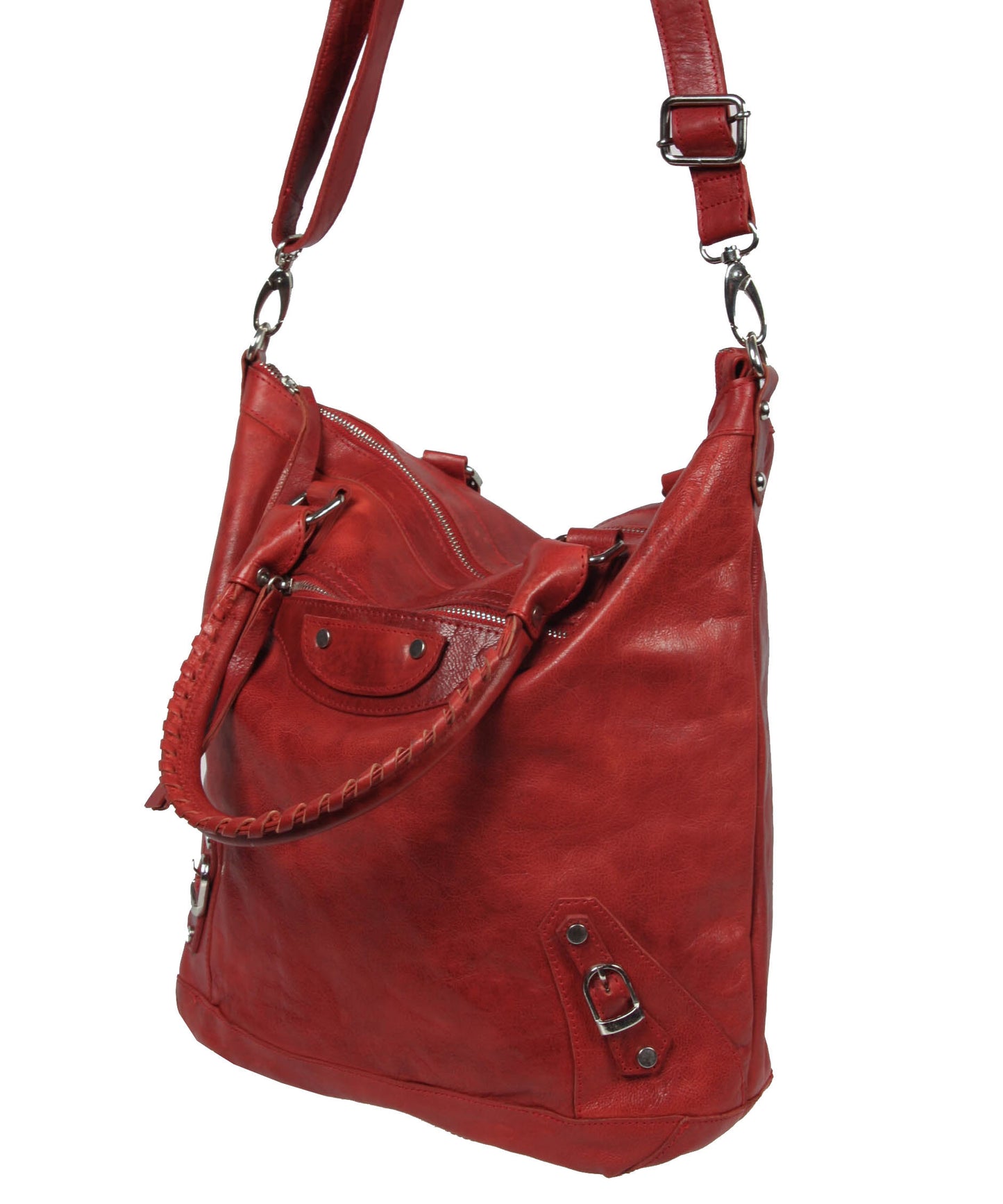 Whipstitch Handle Convertible Shopper