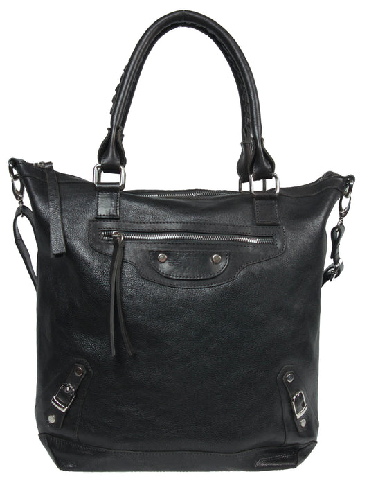 Whipstitch Handle Convertible Shopper